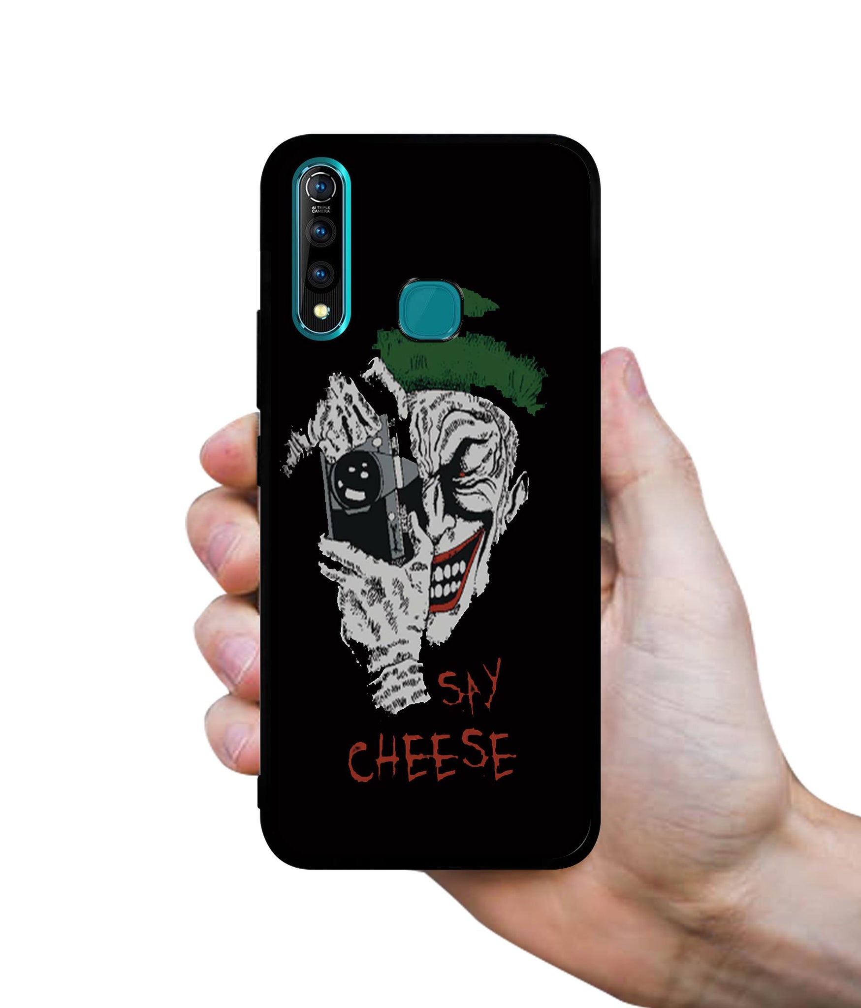 Joker Say Cheese Designer 2D Printed Back Case Cover for Vivo Z1 Pro 4G
