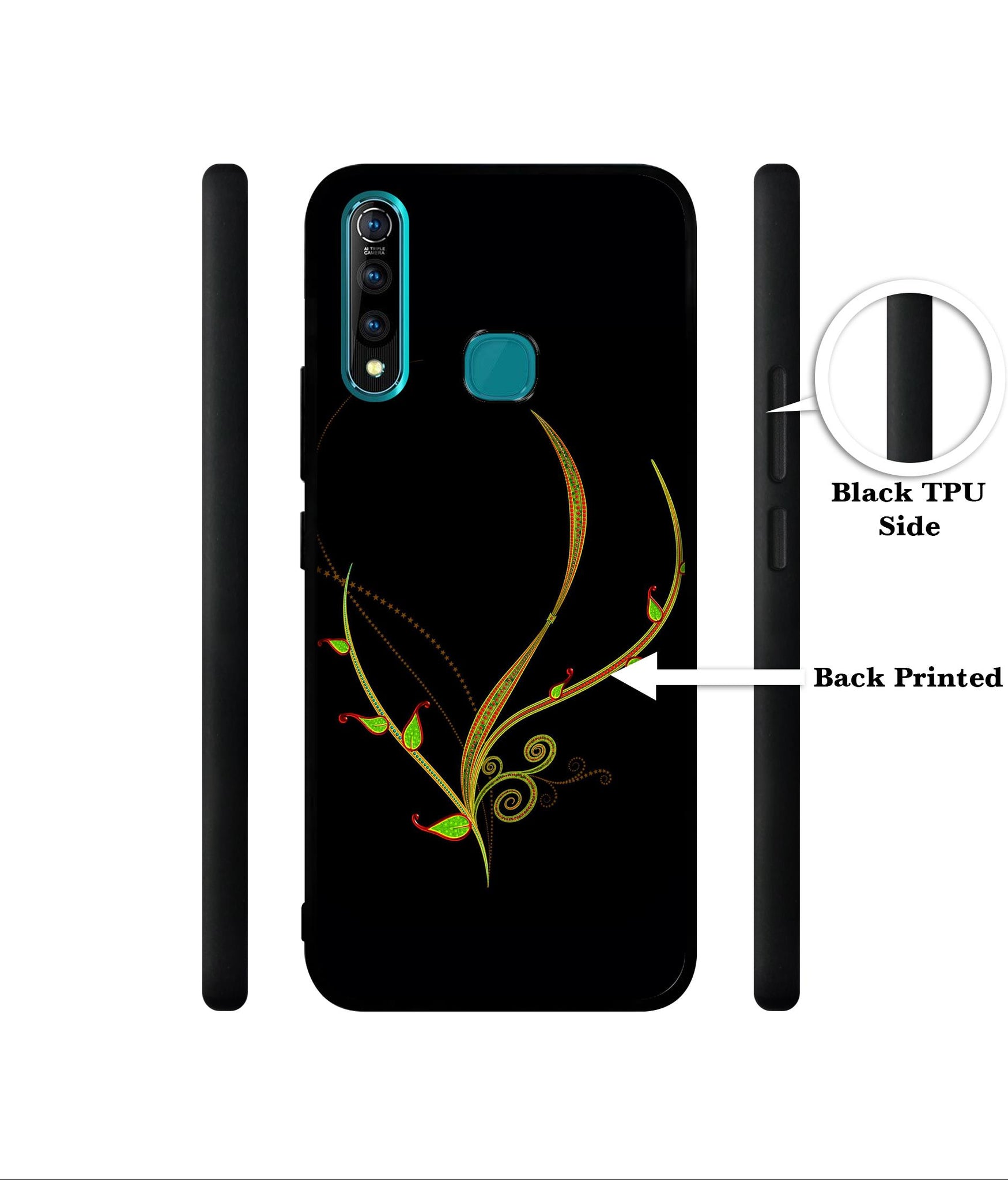 Yellow Pattern Designer 2D Printed Back Case Cover for Vivo Z1 Pro 4G