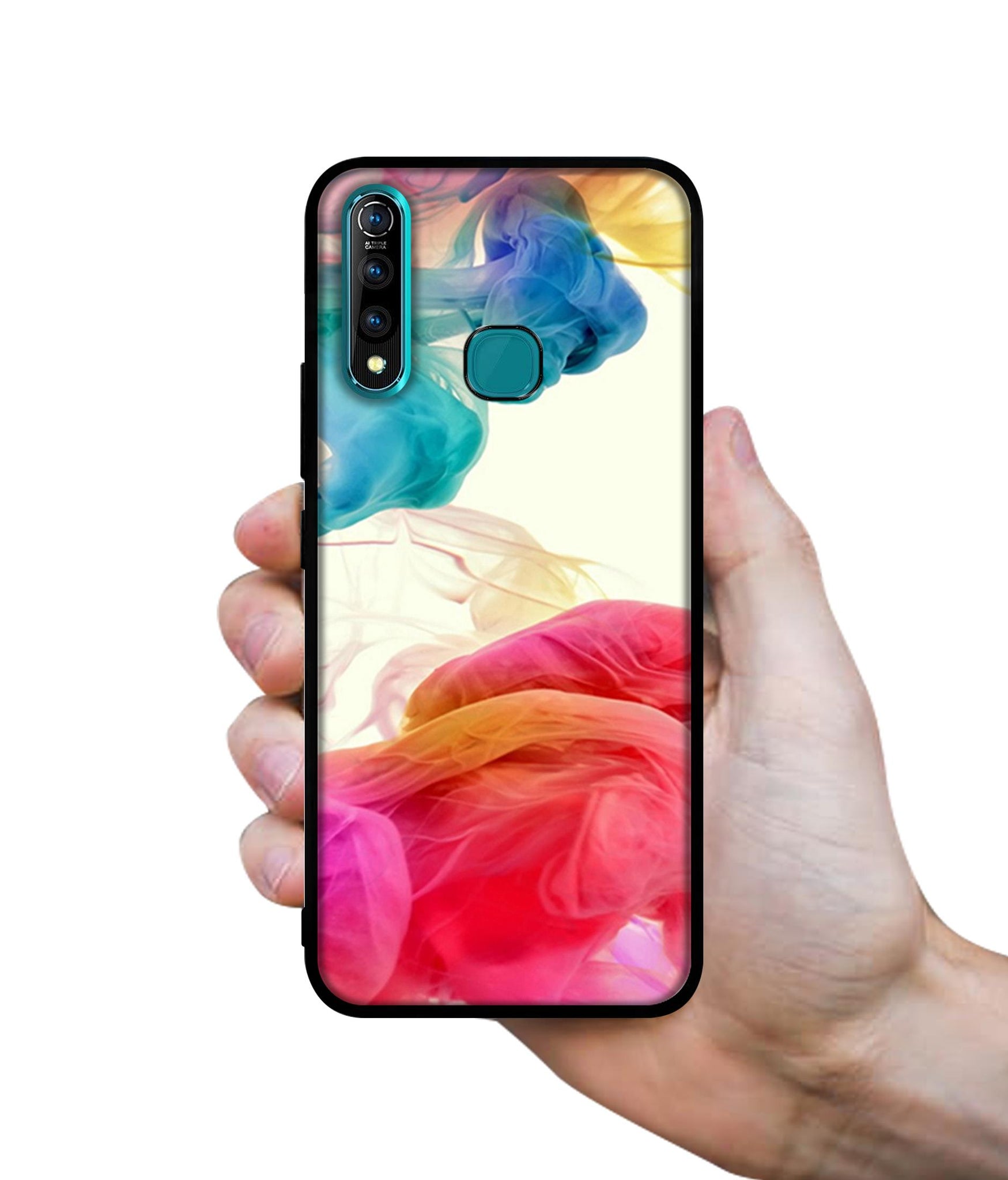 Colored Smoke Designer 2D Printed Back Case Cover for Vivo Z1 Pro 4G
