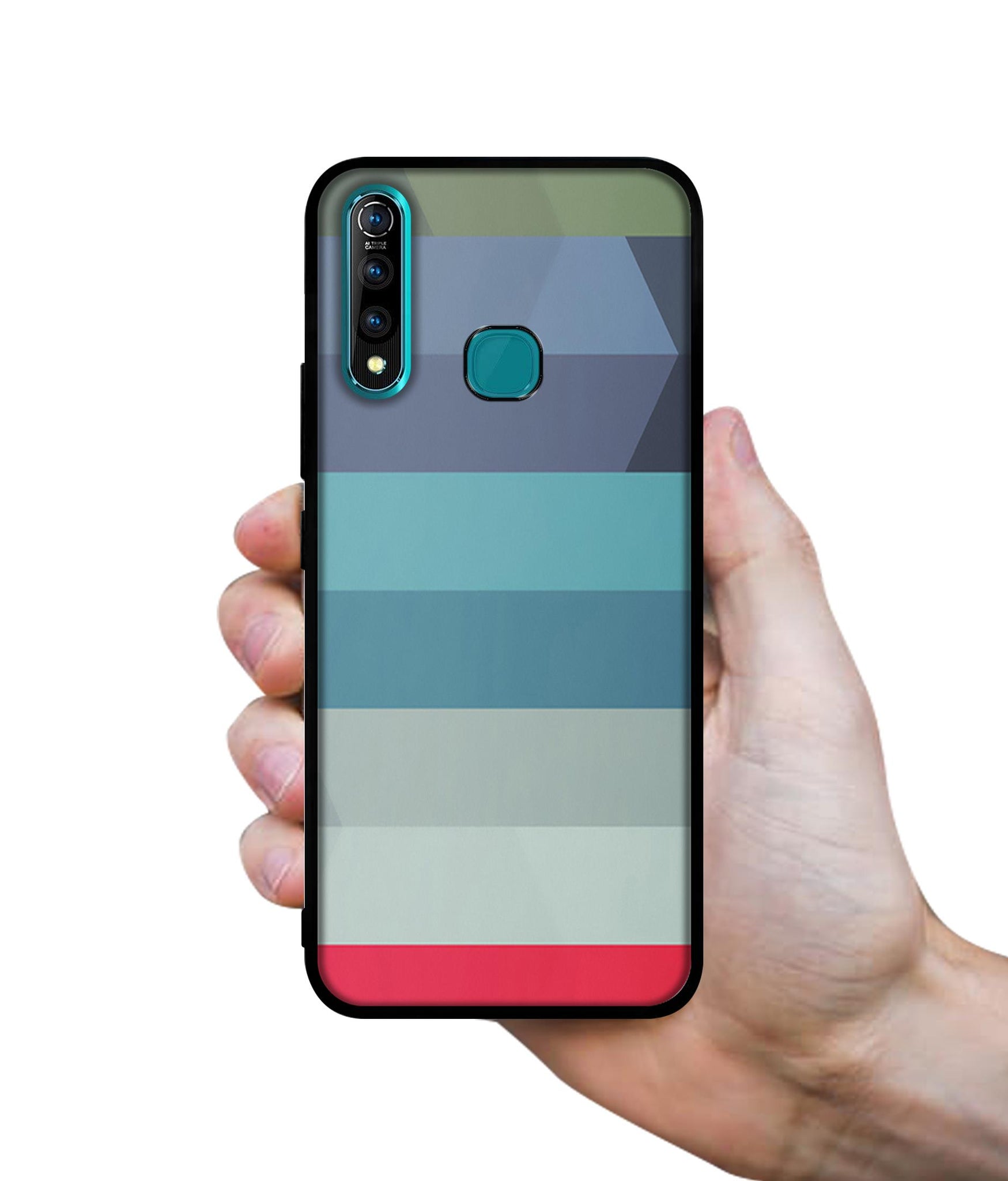 Colorful Lines Designer 2D Printed Back Case Cover for Vivo Z1 Pro 4G