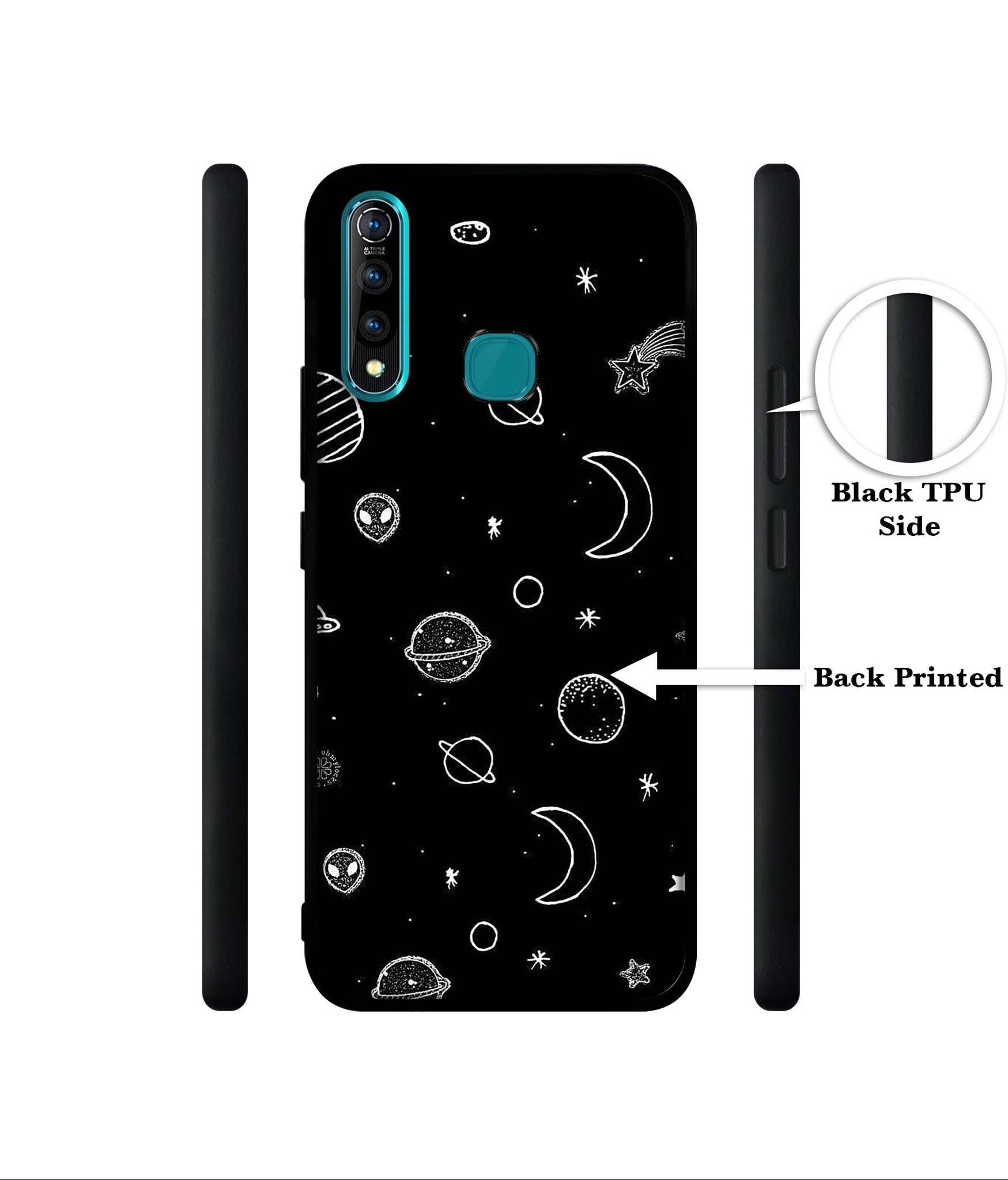 Space Stars Universe Designer 2D Printed Back Case Cover for Vivo Z1 Pro 4G