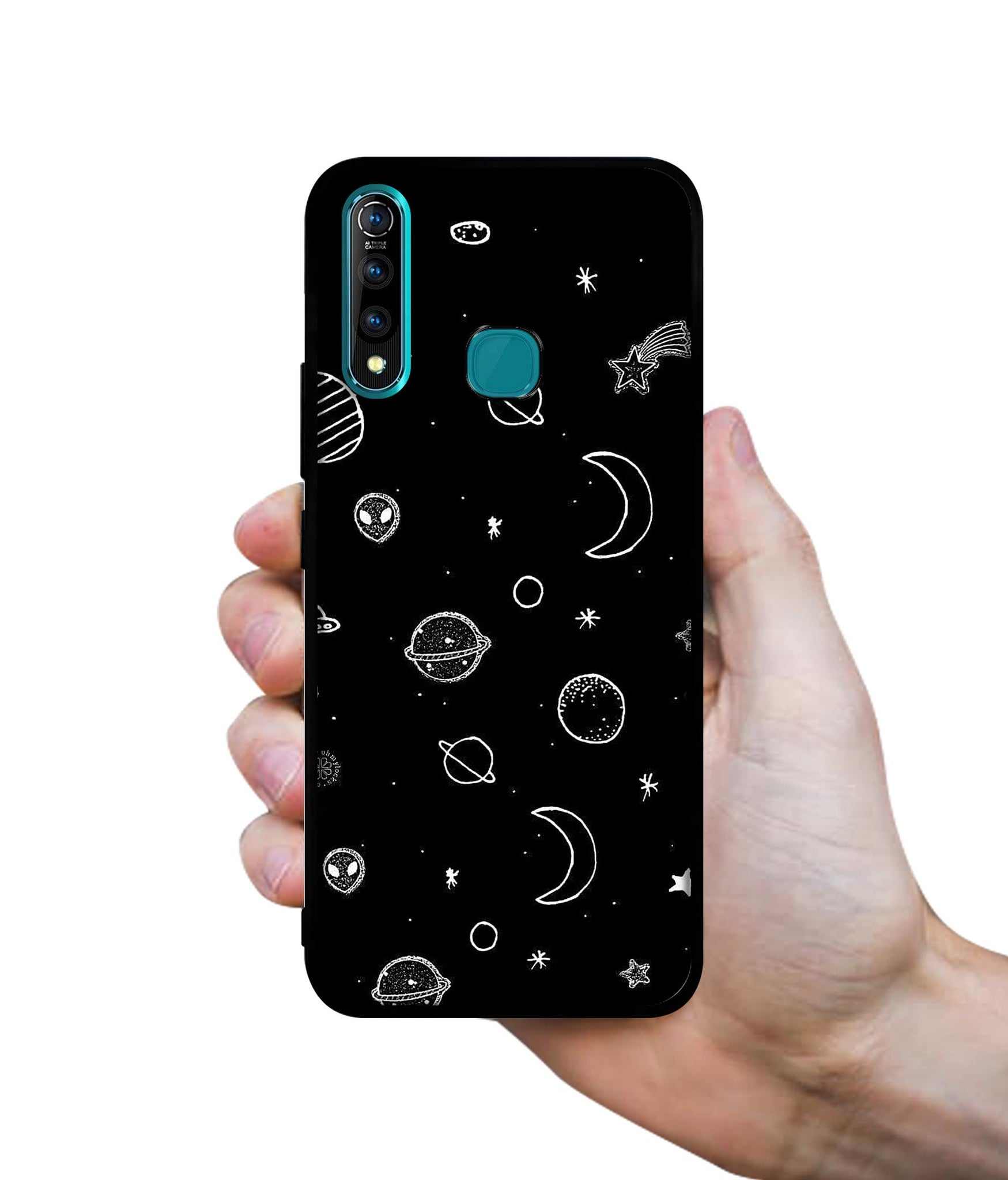 Space Stars Universe Designer 2D Printed Back Case Cover for Vivo Z1 Pro 4G