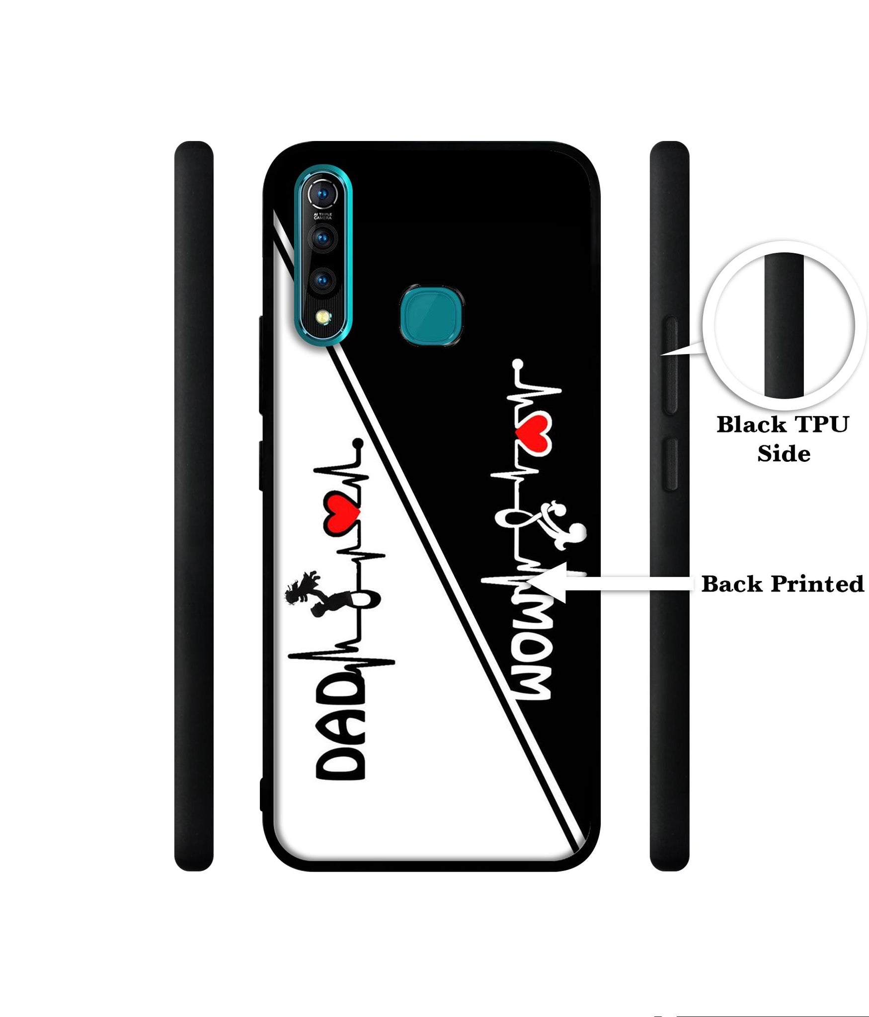 Mom and Dad Lover Designer 2D Printed Back Case Cover for Vivo Z1 Pro 4G