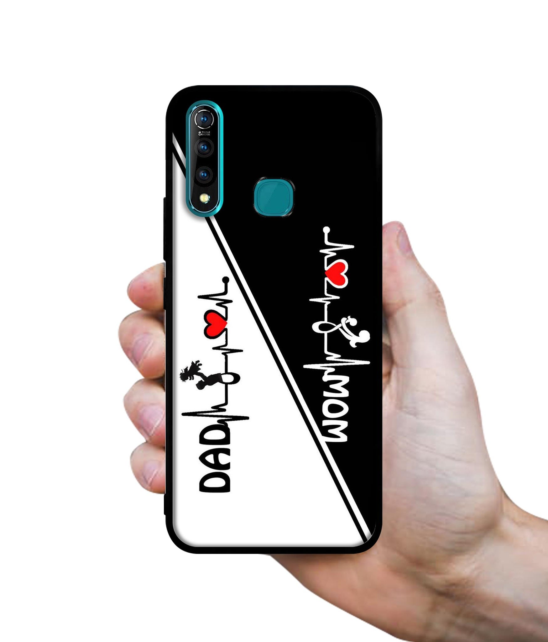 Mom and Dad Lover Designer 2D Printed Back Case Cover for Vivo Z1 Pro 4G