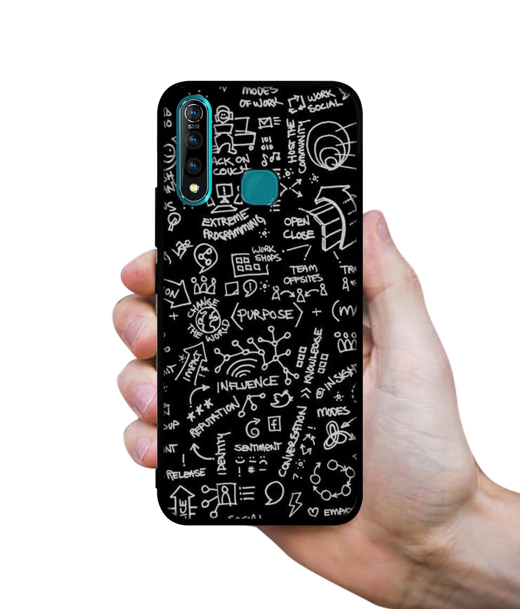 Formulas Designer 2D Printed Back Case Cover for Vivo Z1 Pro 4G