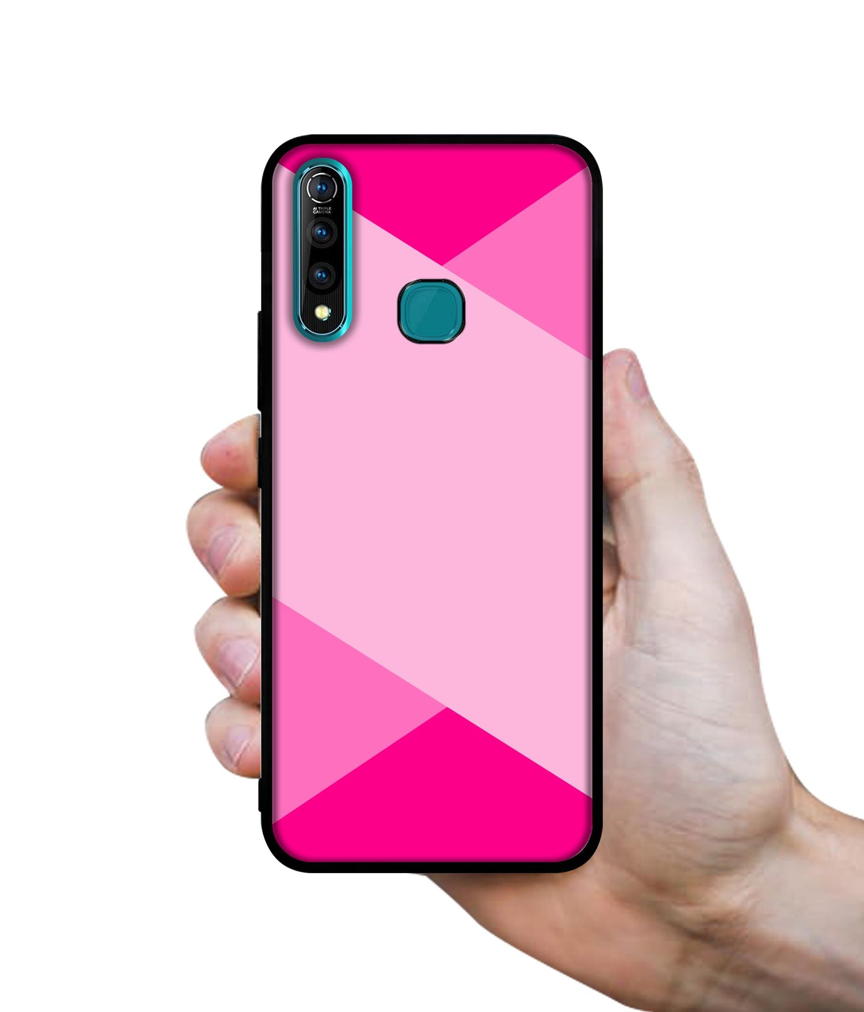 Pink Cross Vector Designer 2D Printed Back Case Cover for Vivo Z1 Pro 4G