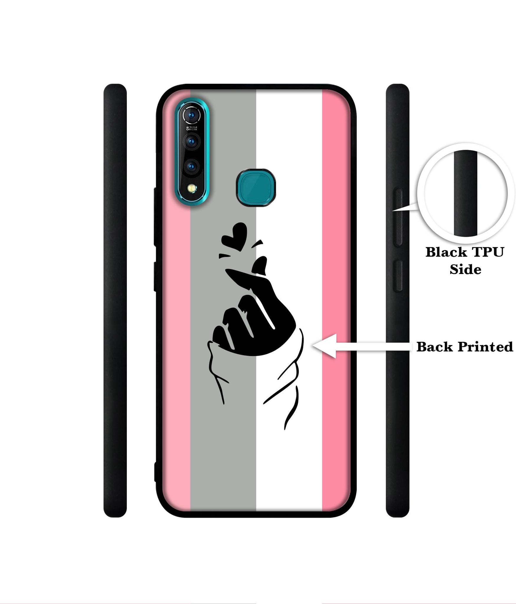 Cute Mini Love Designer 2D Printed Back Case Cover for Vivo Z1 Pro 4G