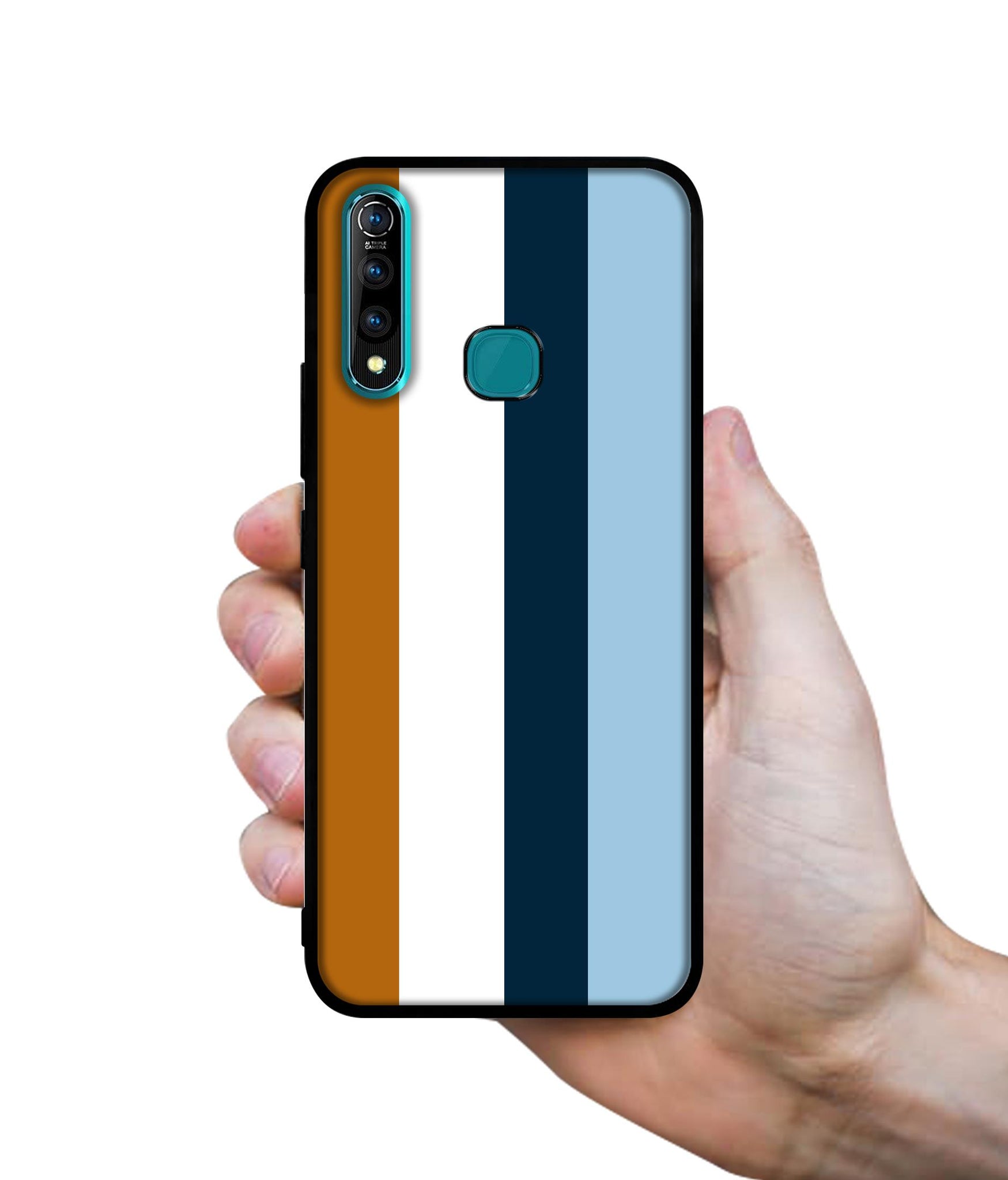 Color Stripes Designer 2D Printed Back Case Cover for Vivo Z1 Pro 4G