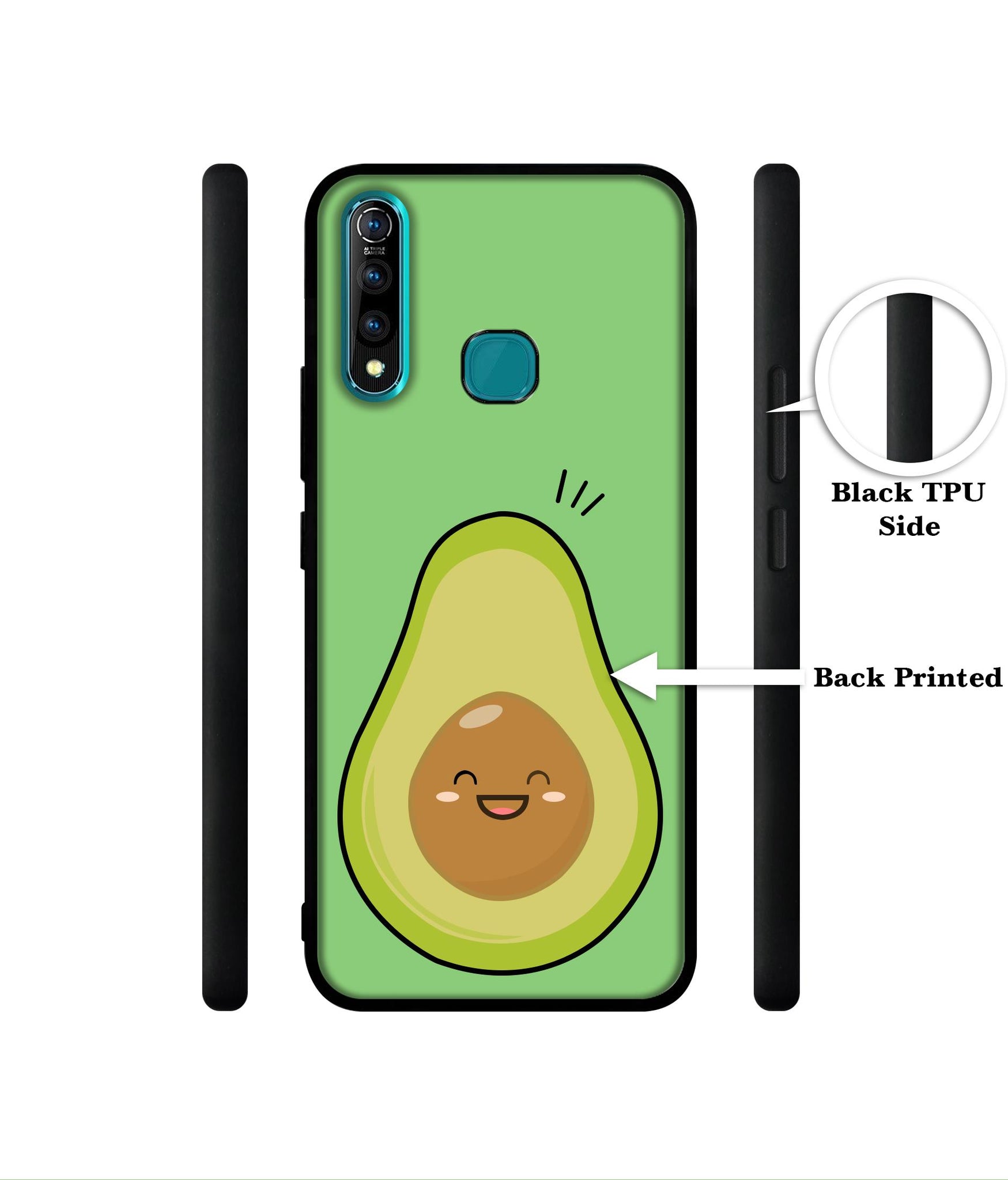Avocados Designer 2D Printed Back Case Cover for Vivo Z1 Pro 4G