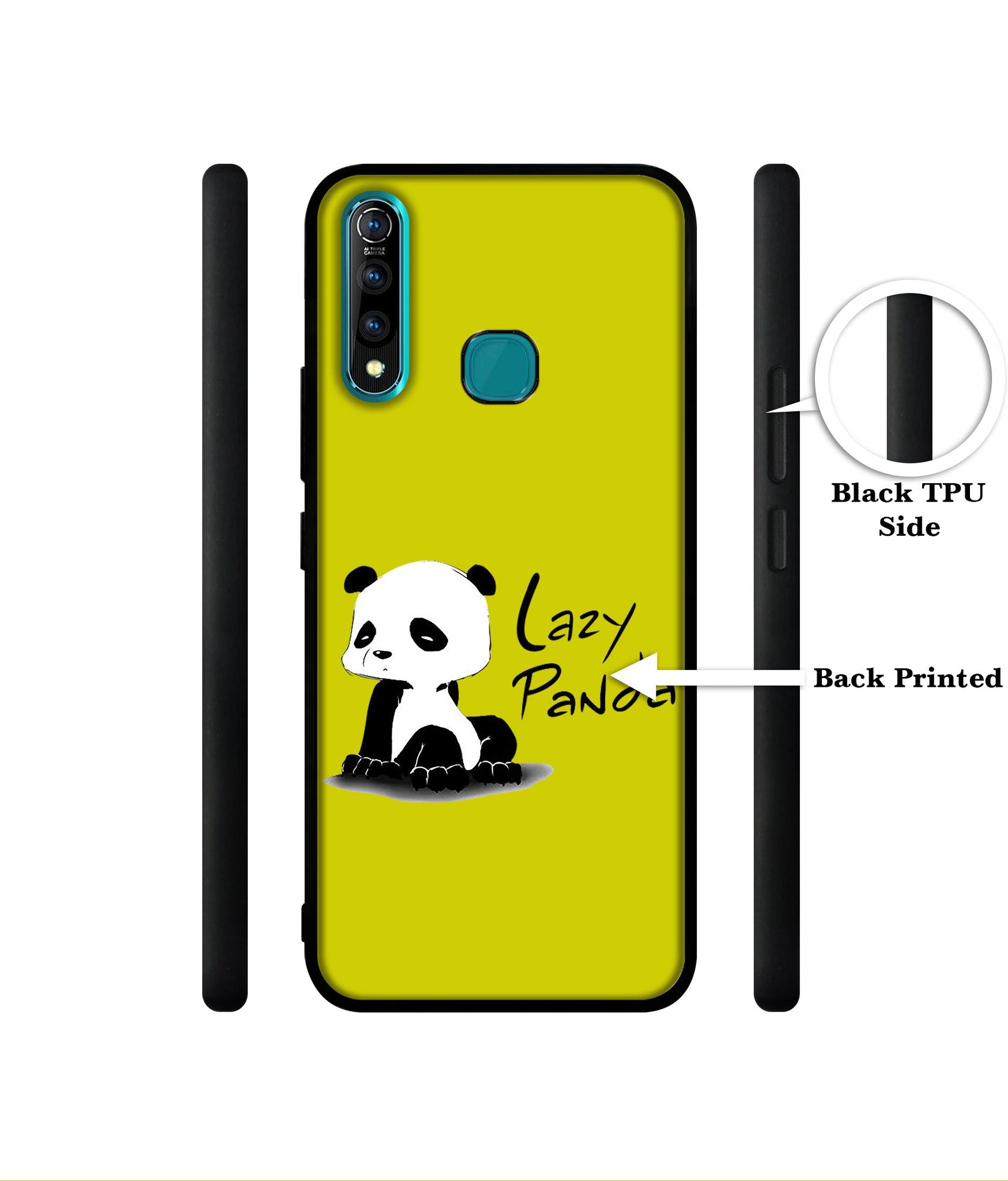 Lazy Panda Designer 2D Printed Back Case Cover for Vivo Z1 Pro 4G