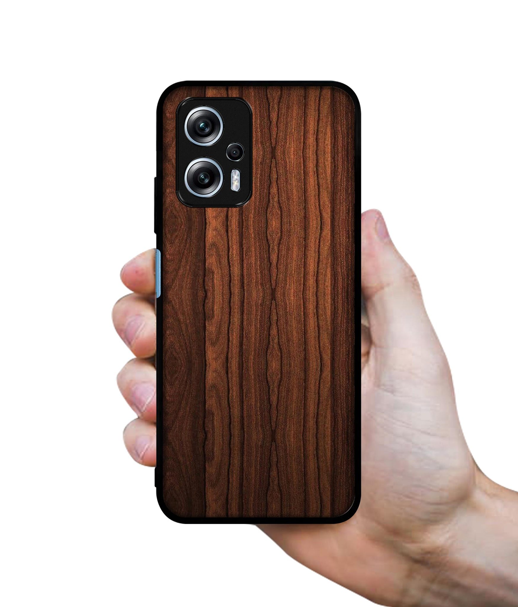 Brown Wooden Texture Designer 2D Printed Back Case Cover for Mi Redmi K50i 5G