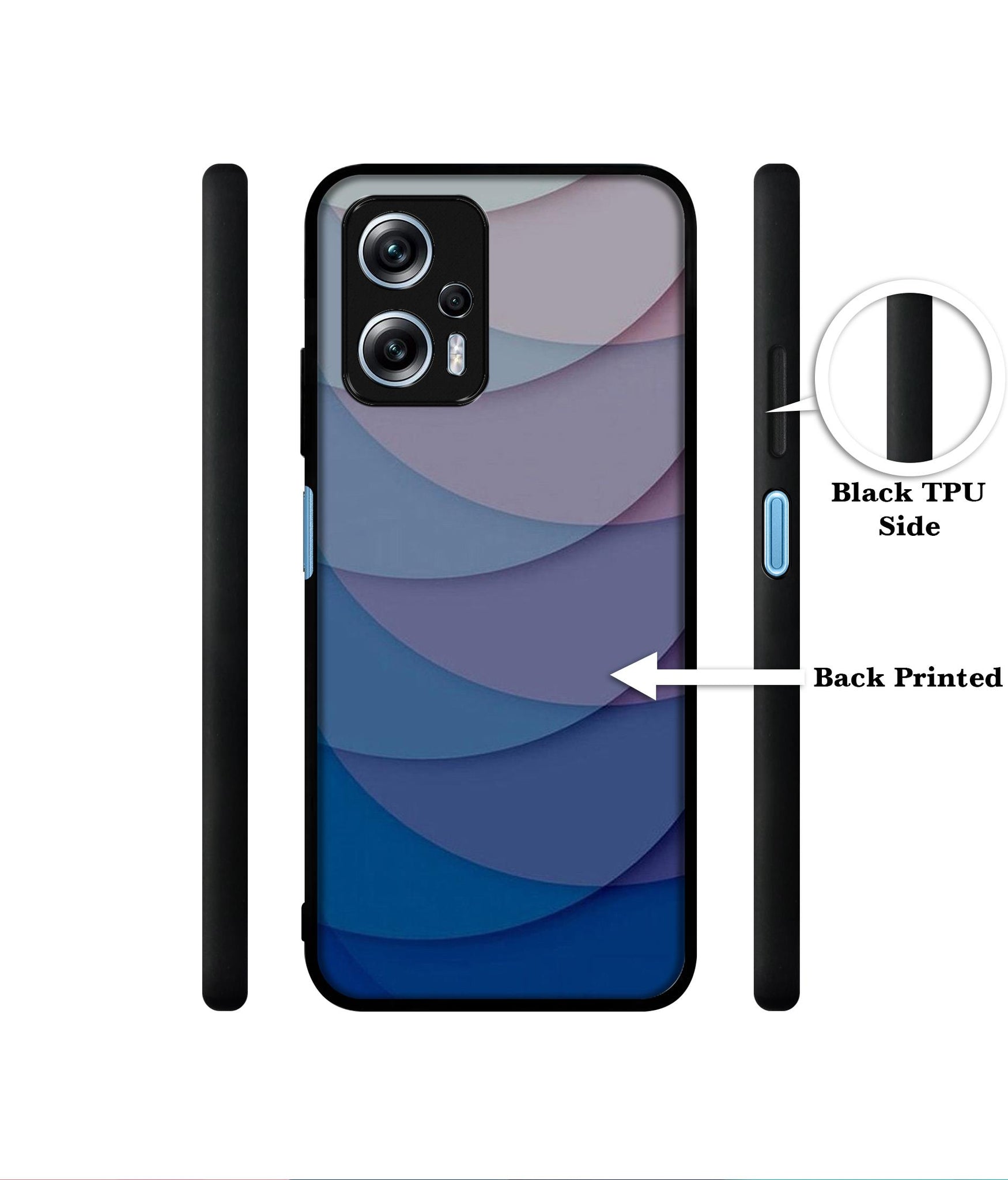 Waves Pattern Print Designer 2D Printed Back Case Cover for Mi Redmi K50i 5G