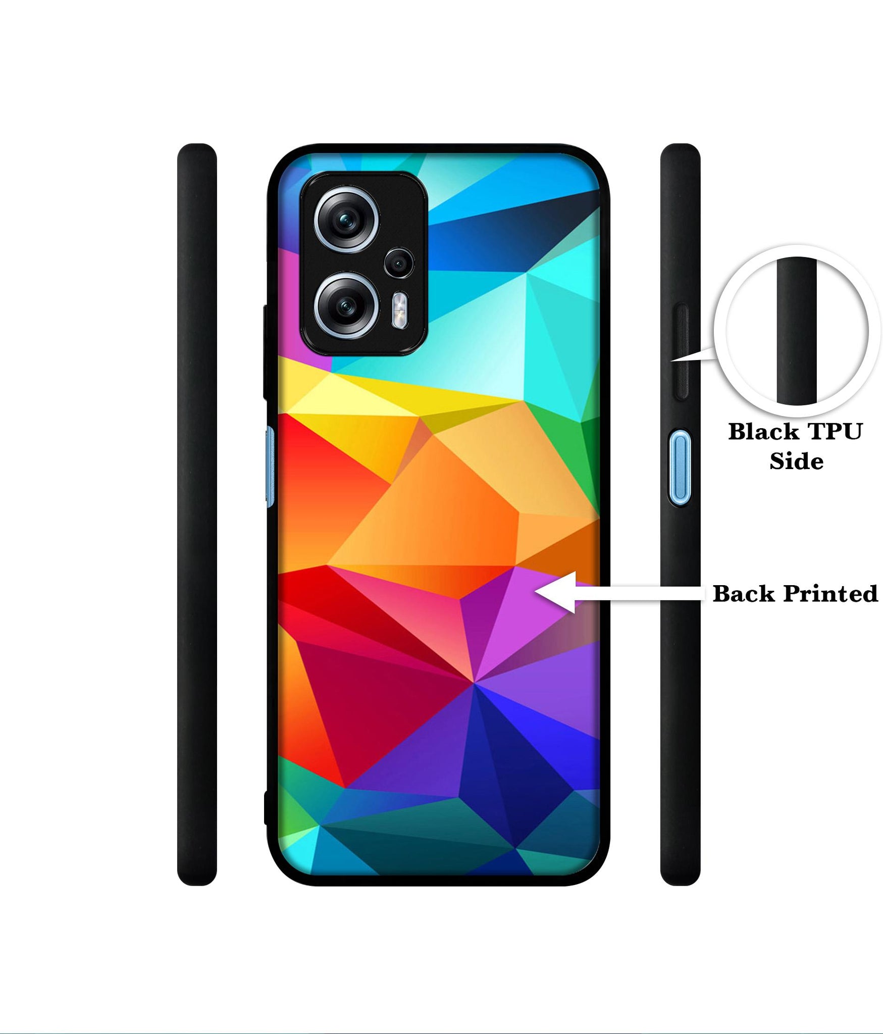 Colorful Pattern Designer 2D Printed Back Case Cover for Mi Redmi K50i 5G