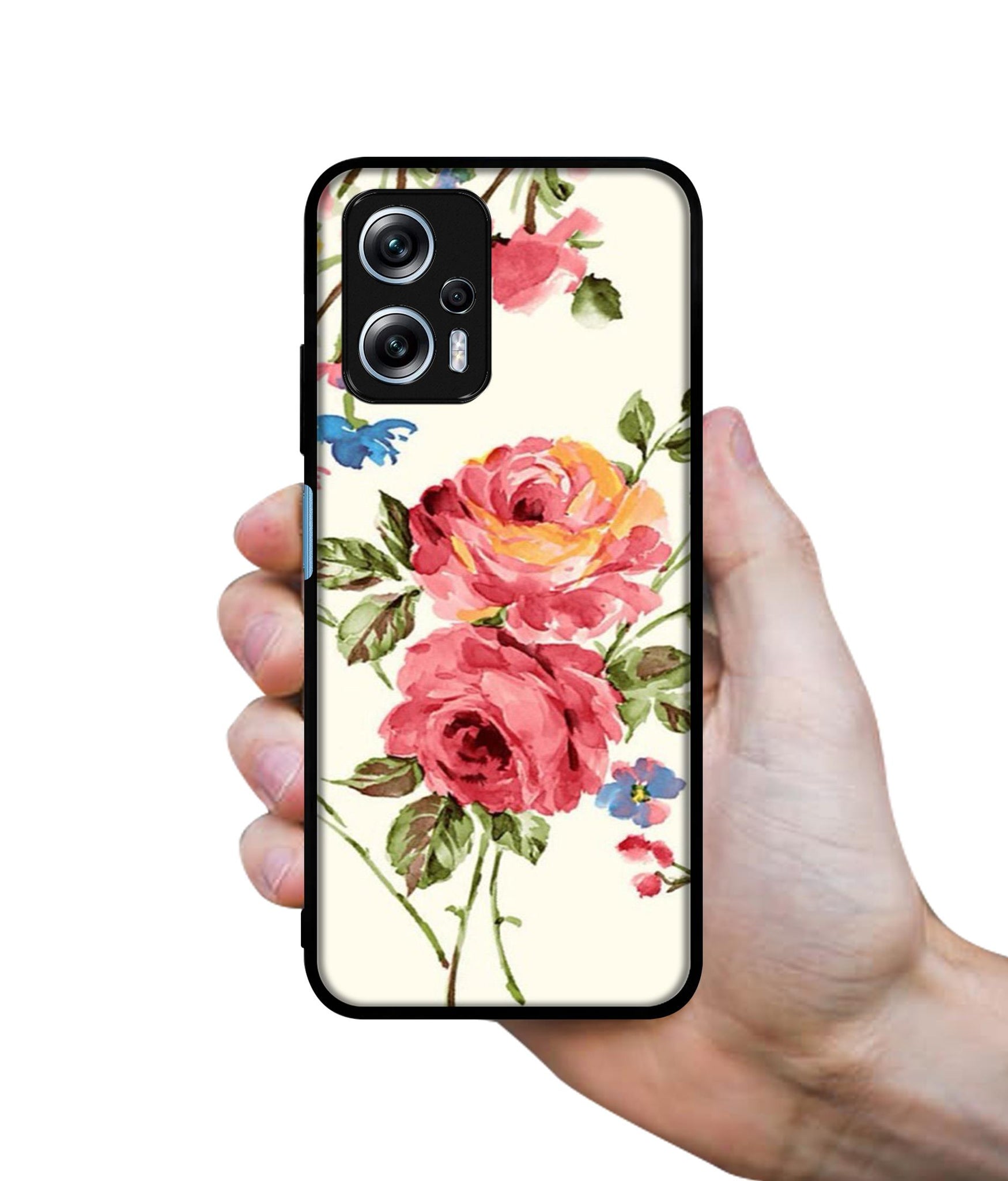 Vintage Painting Flower Designer 2D Printed Back Case Cover for Mi Redmi K50i 5G