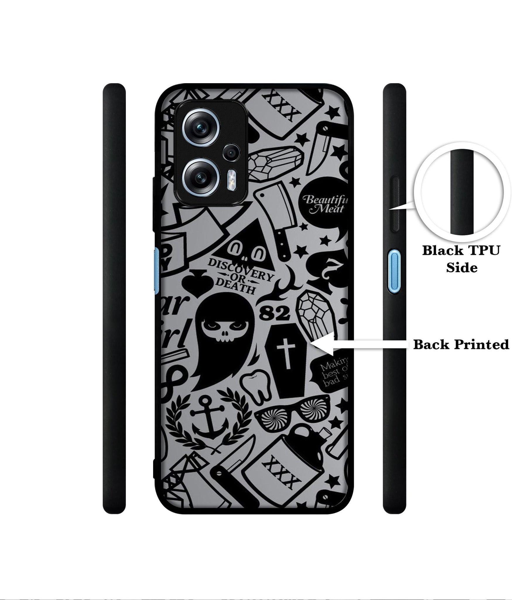 Discover Or Death Designer 2D Printed Back Case Cover for Mi Redmi K50i 5G