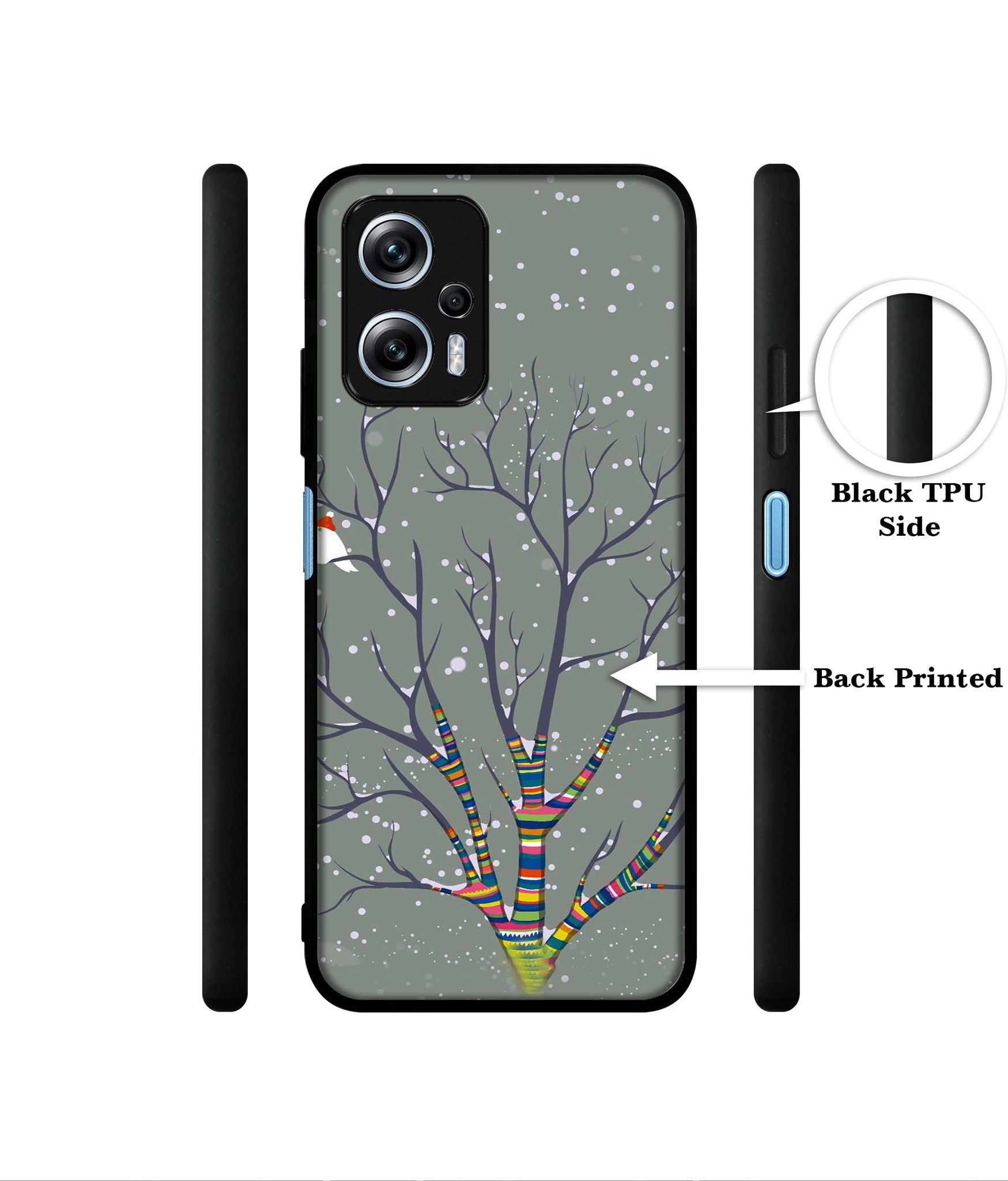 Winter Pattern Print Designer 2D Printed Back Case Cover for Mi Redmi K50i 5G
