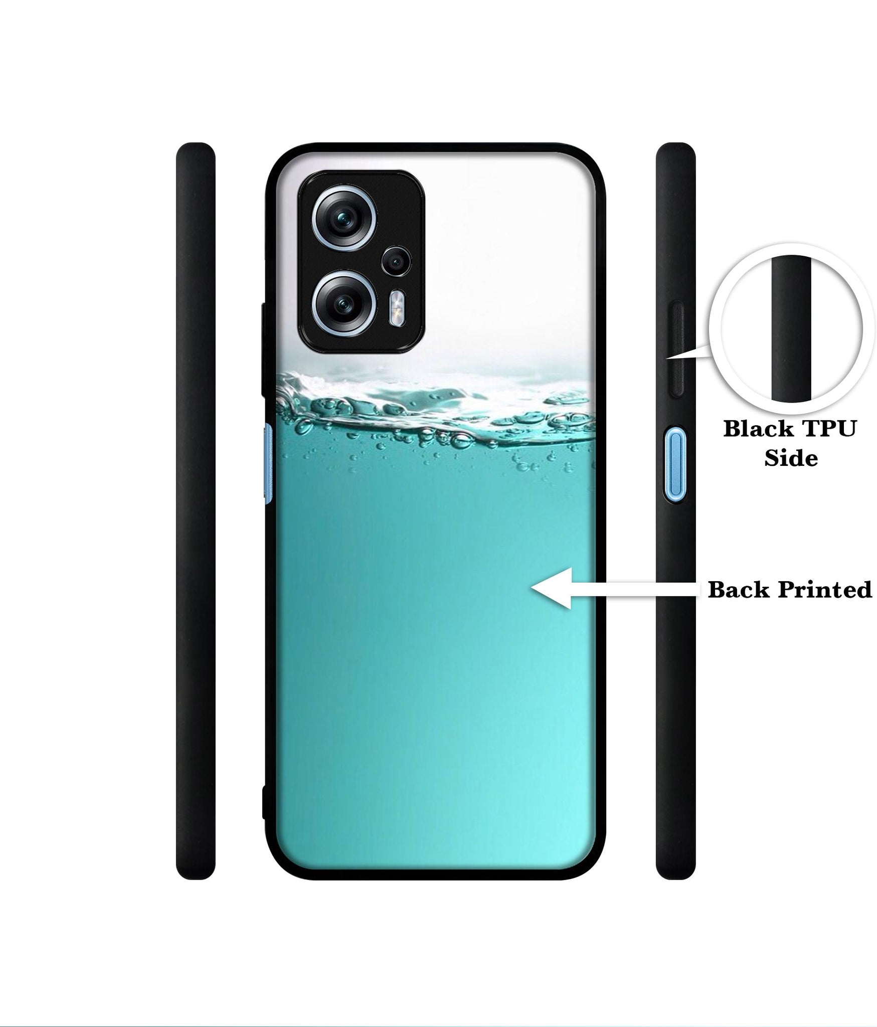 Half Fill Designer 2D Printed Back Case Cover for Mi Redmi K50i 5G