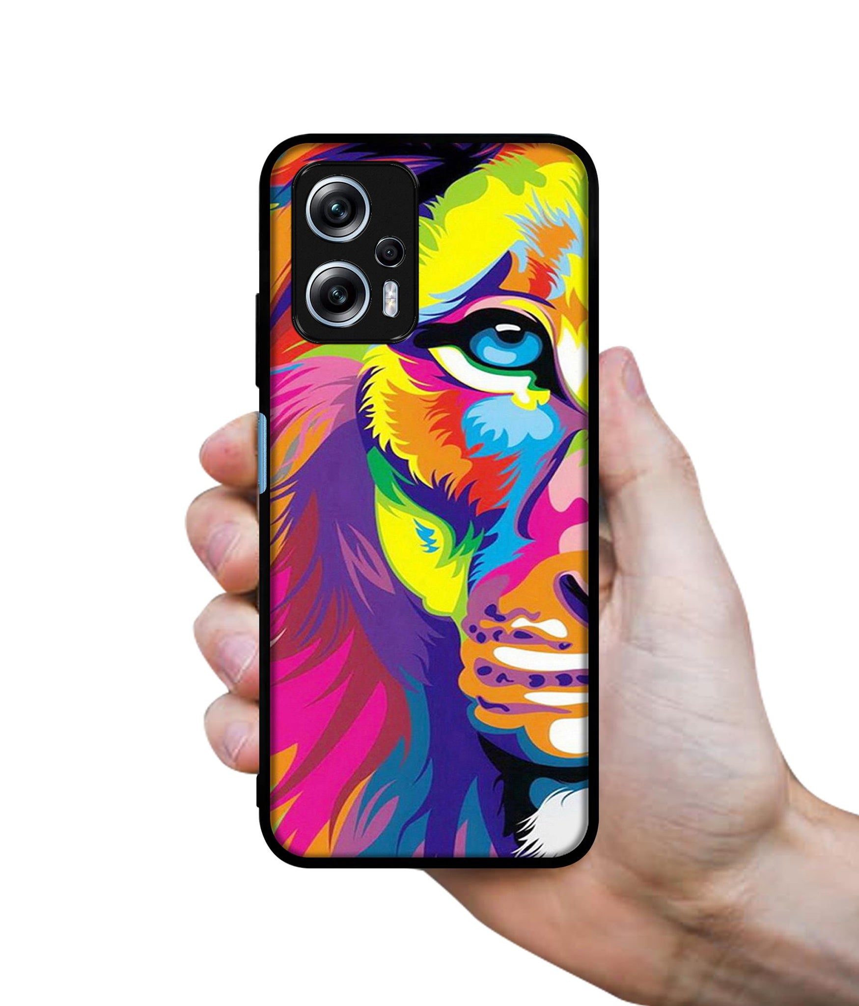 Lion Designer 2D Printed Back Case Cover for Mi Redmi K50i 5G