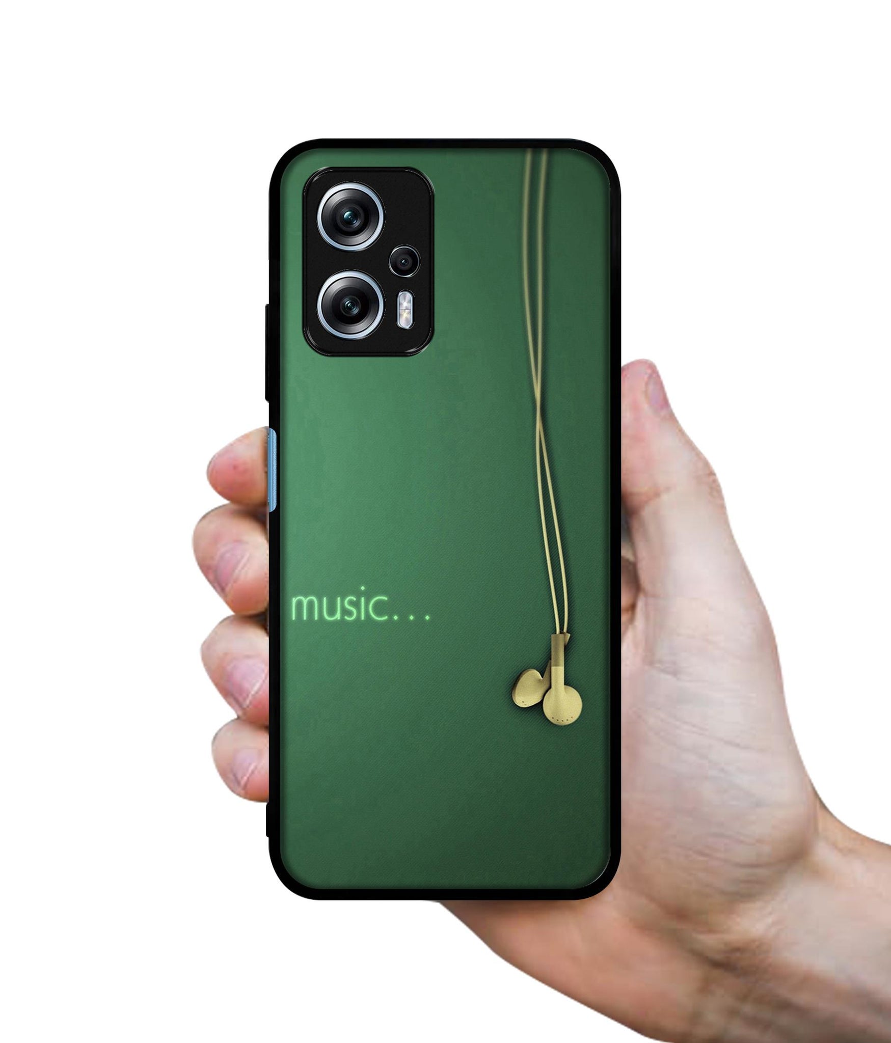 Headphone Music Designer 2D Printed Back Case Cover for Mi Redmi K50i 5G
