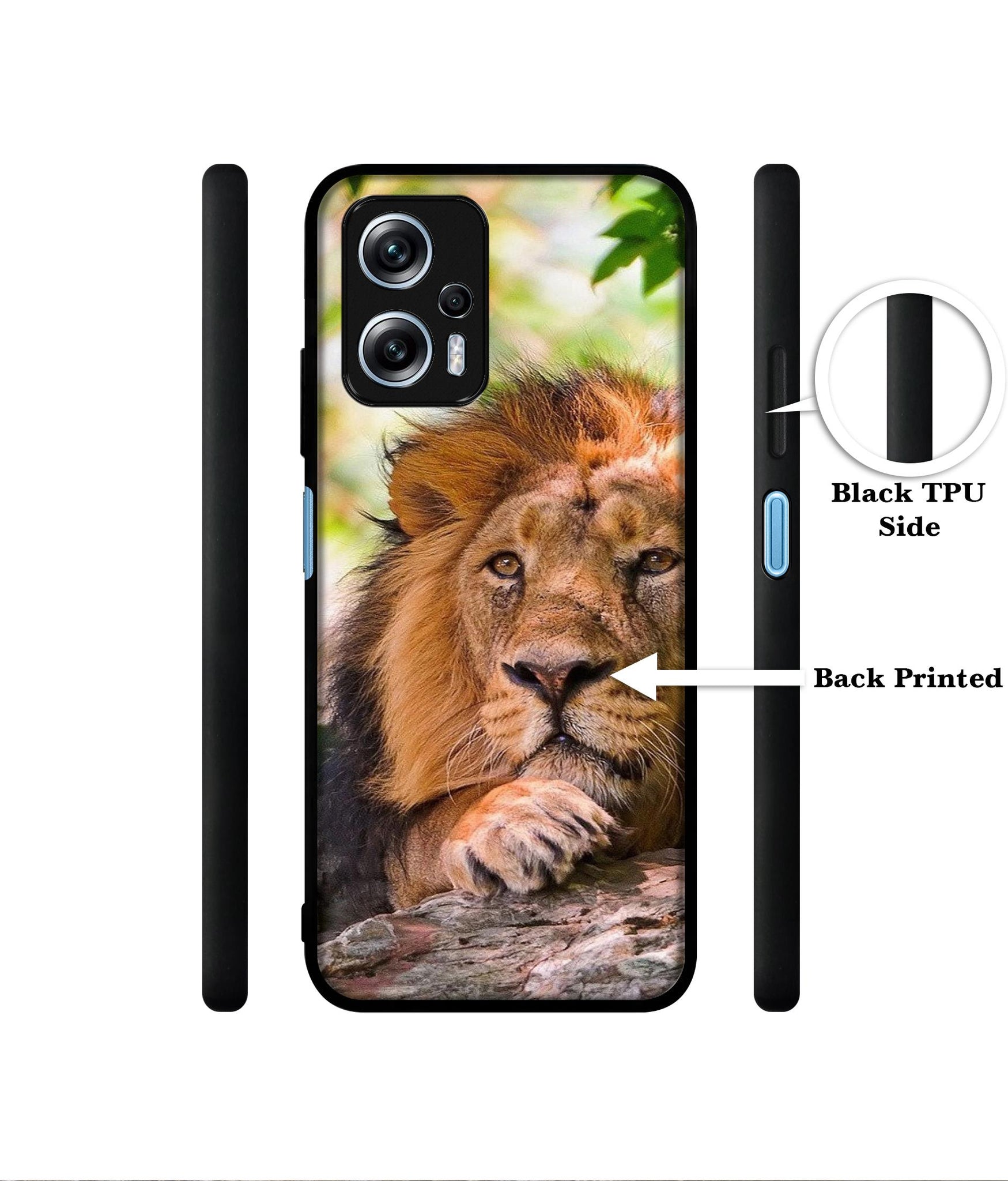Tiger Pattern Print Designer 2D Printed Back Case Cover for Mi Redmi K50i 5G
