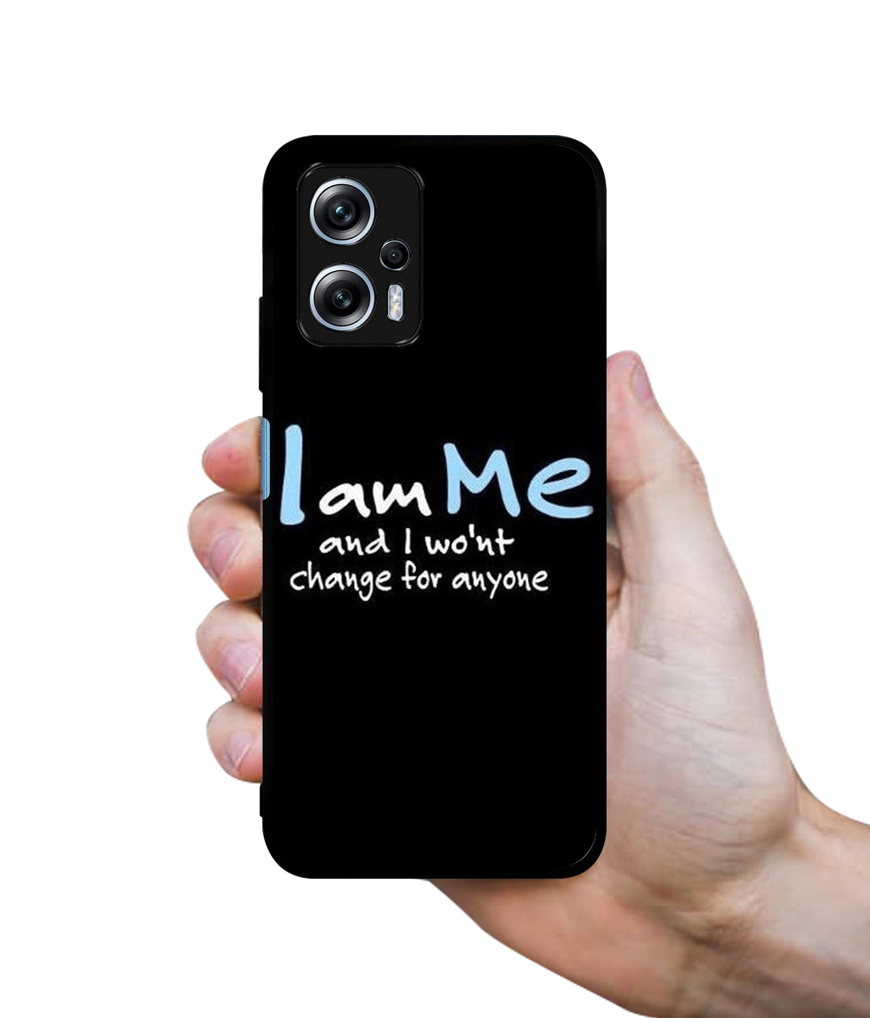 I Am Me Quotes Designer 2D Printed Back Case Cover for Mi Redmi K50i 5G