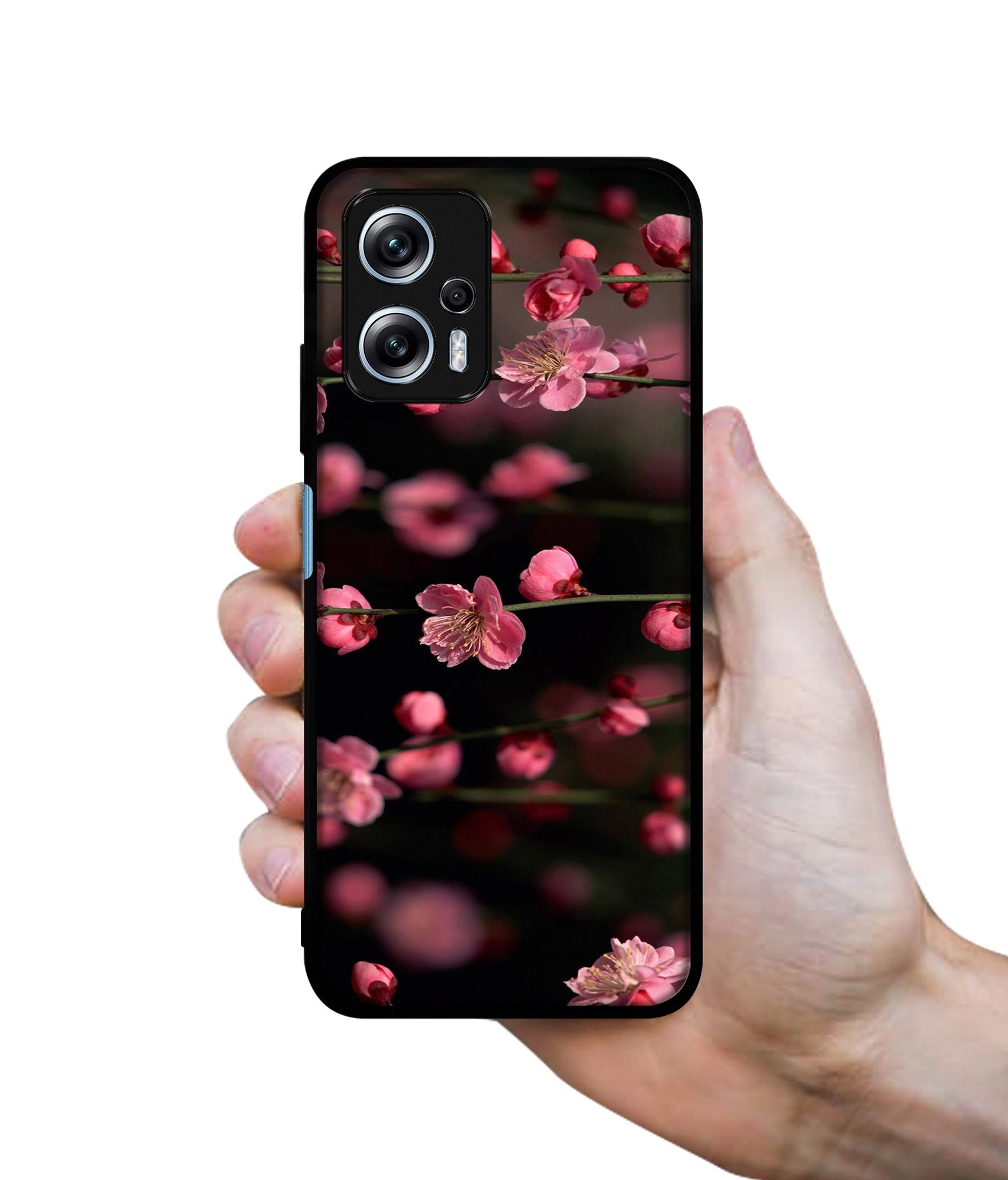 Pink Flowers Designer 2D Printed Back Case Cover for Mi Redmi K50i 5G
