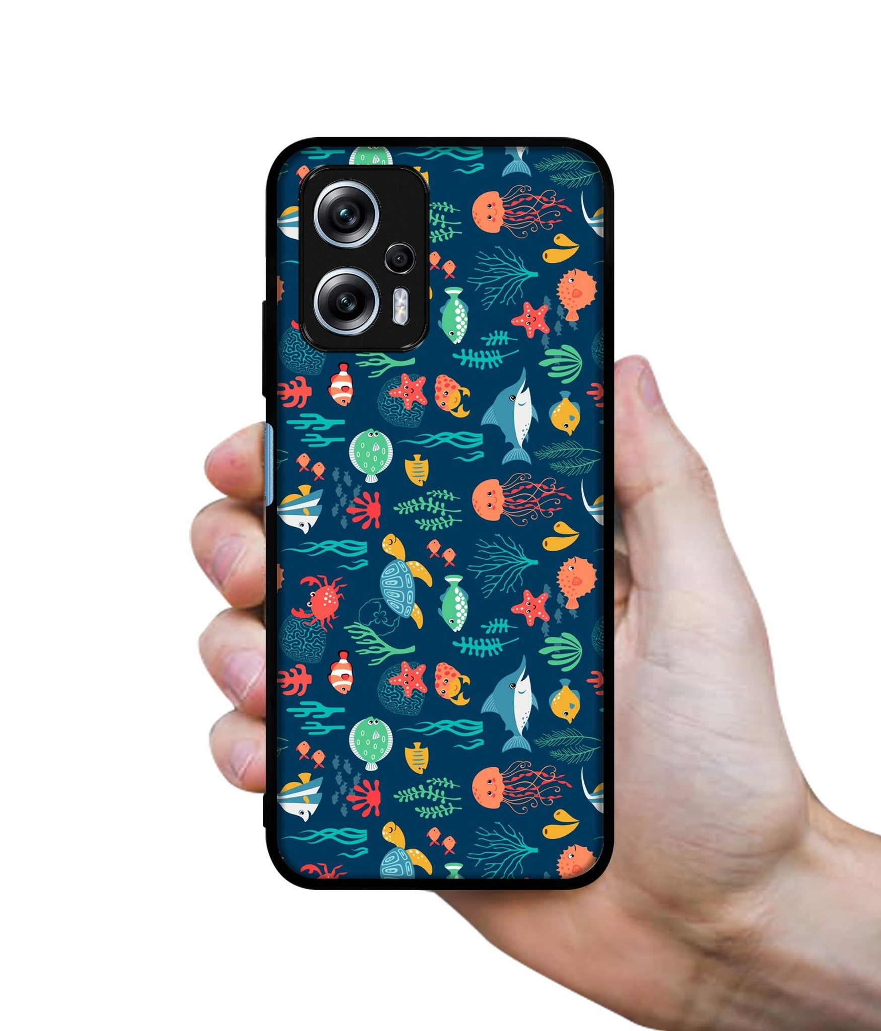 Aquarium Texture Designer 2D Printed Back Case Cover for Mi Redmi K50i 5G