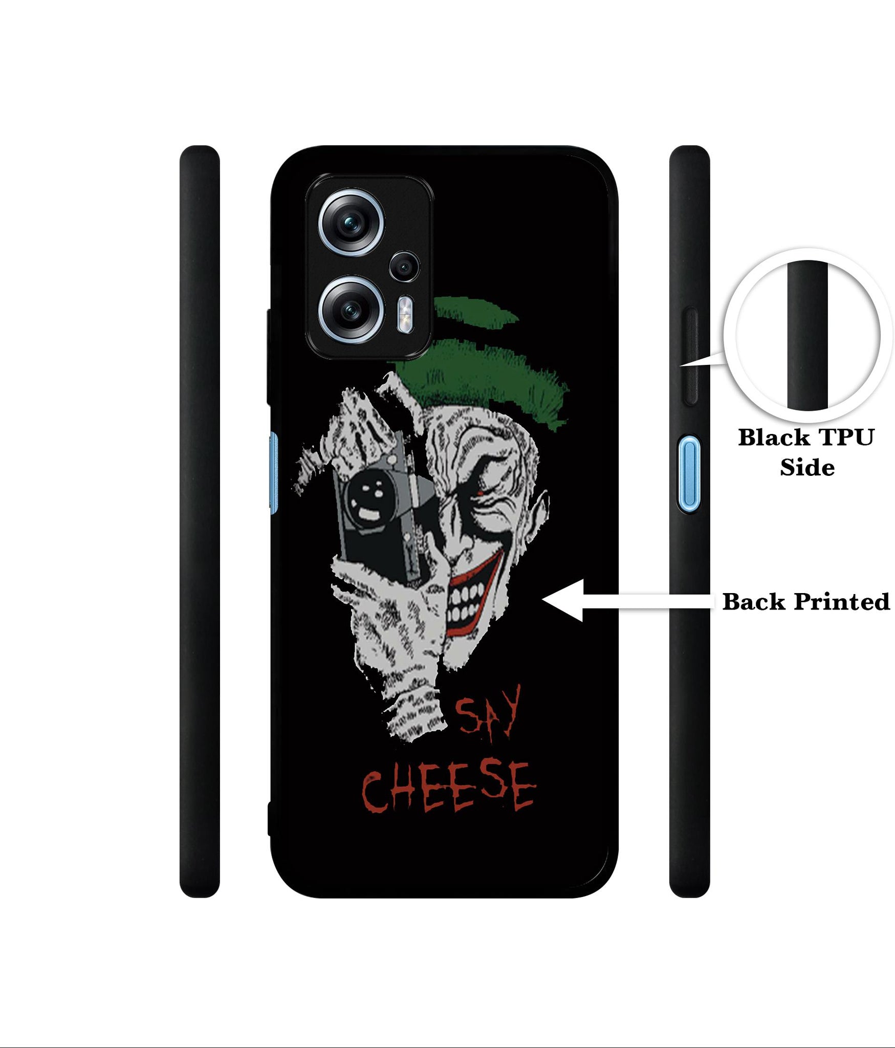 Joker Say Cheese Designer 2D Printed Back Case Cover for Mi Redmi K50i 5G