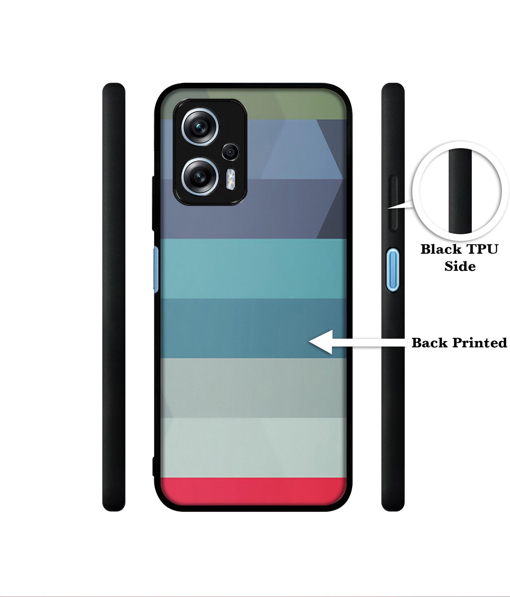 Colorful Lines Designer 2D Printed Back Case Cover for Mi Redmi K50i 5G