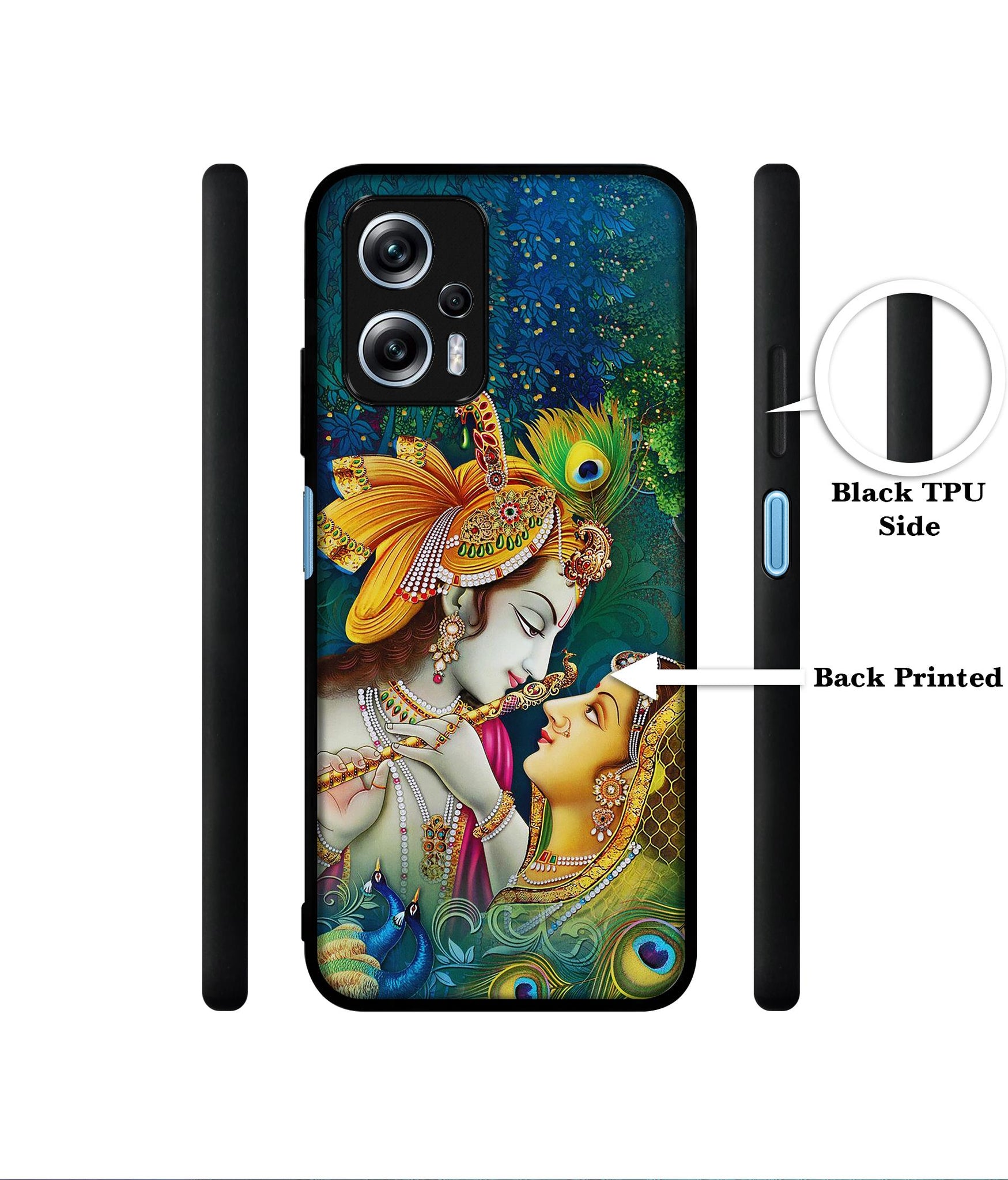 Radha Kishan Love Designer 2D Printed Back Case Cover for Mi Redmi K50i 5G
