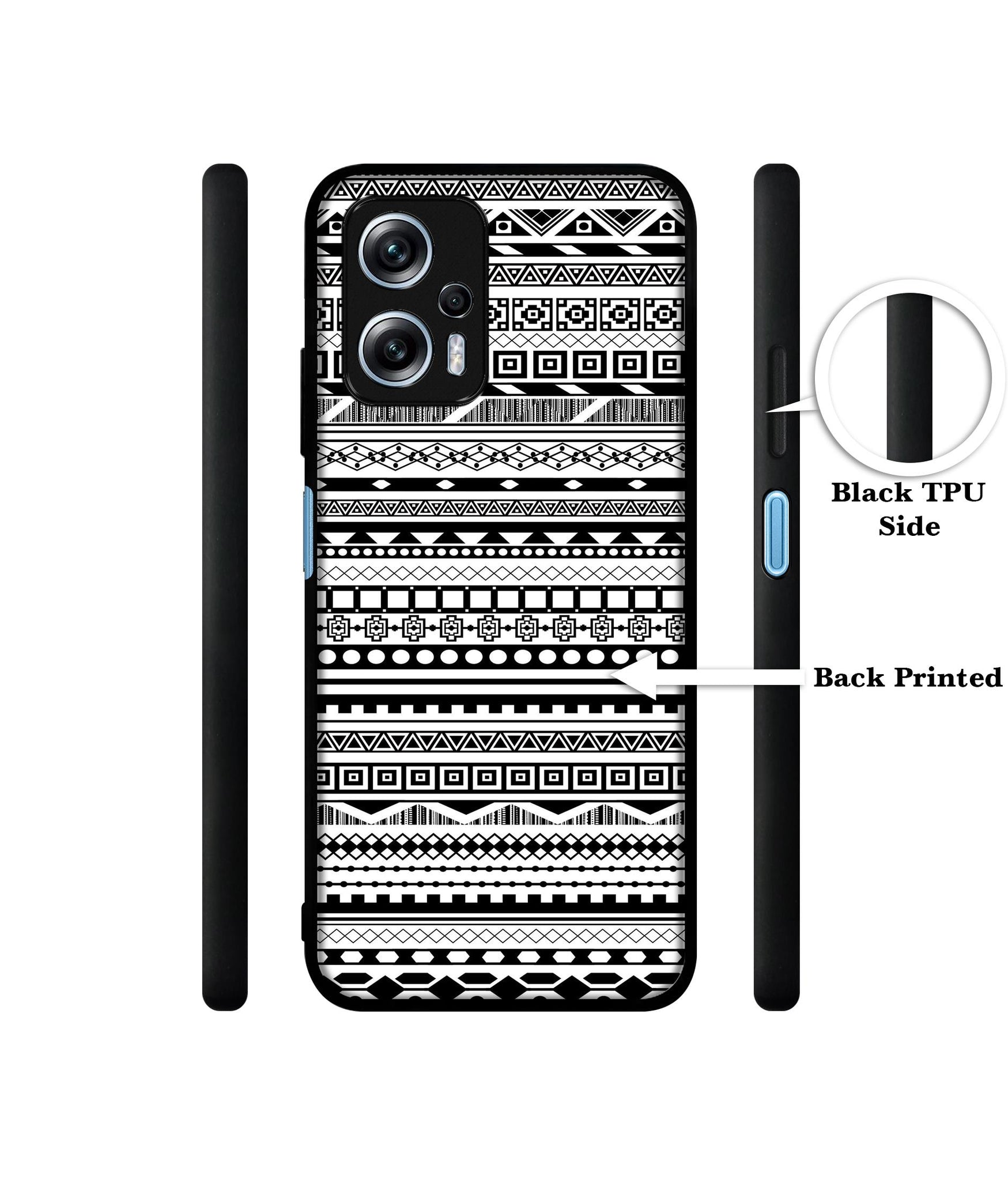 Black & White Patterns Designer 2D Printed Back Case Cover for Mi Redmi K50i 5G