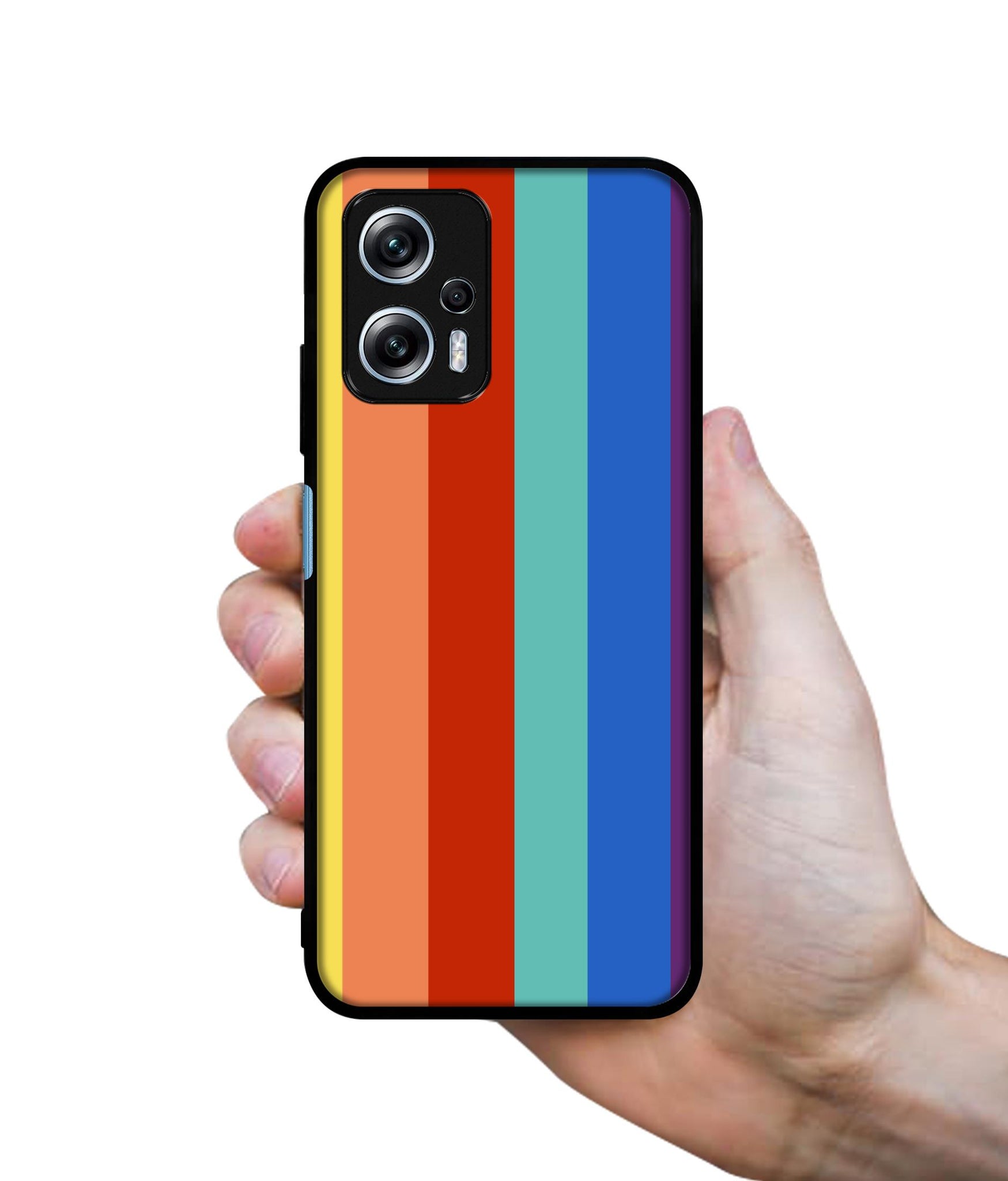 Rainbow Colors Designer 2D Printed Back Case Cover for Mi Redmi K50i 5G