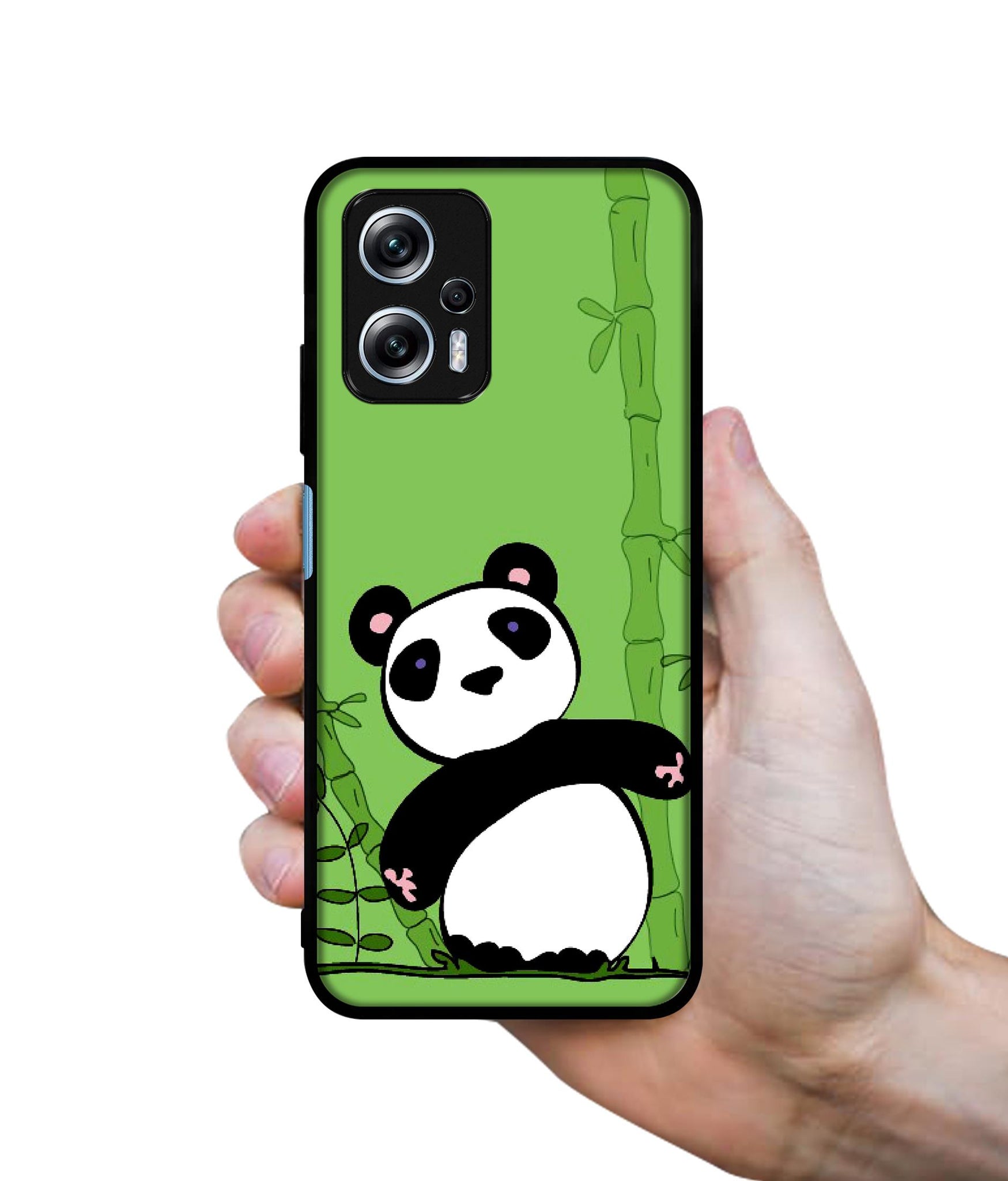 Panda with Bamboo Designer 2D Printed Back Case Cover for Mi Redmi K50i 5G