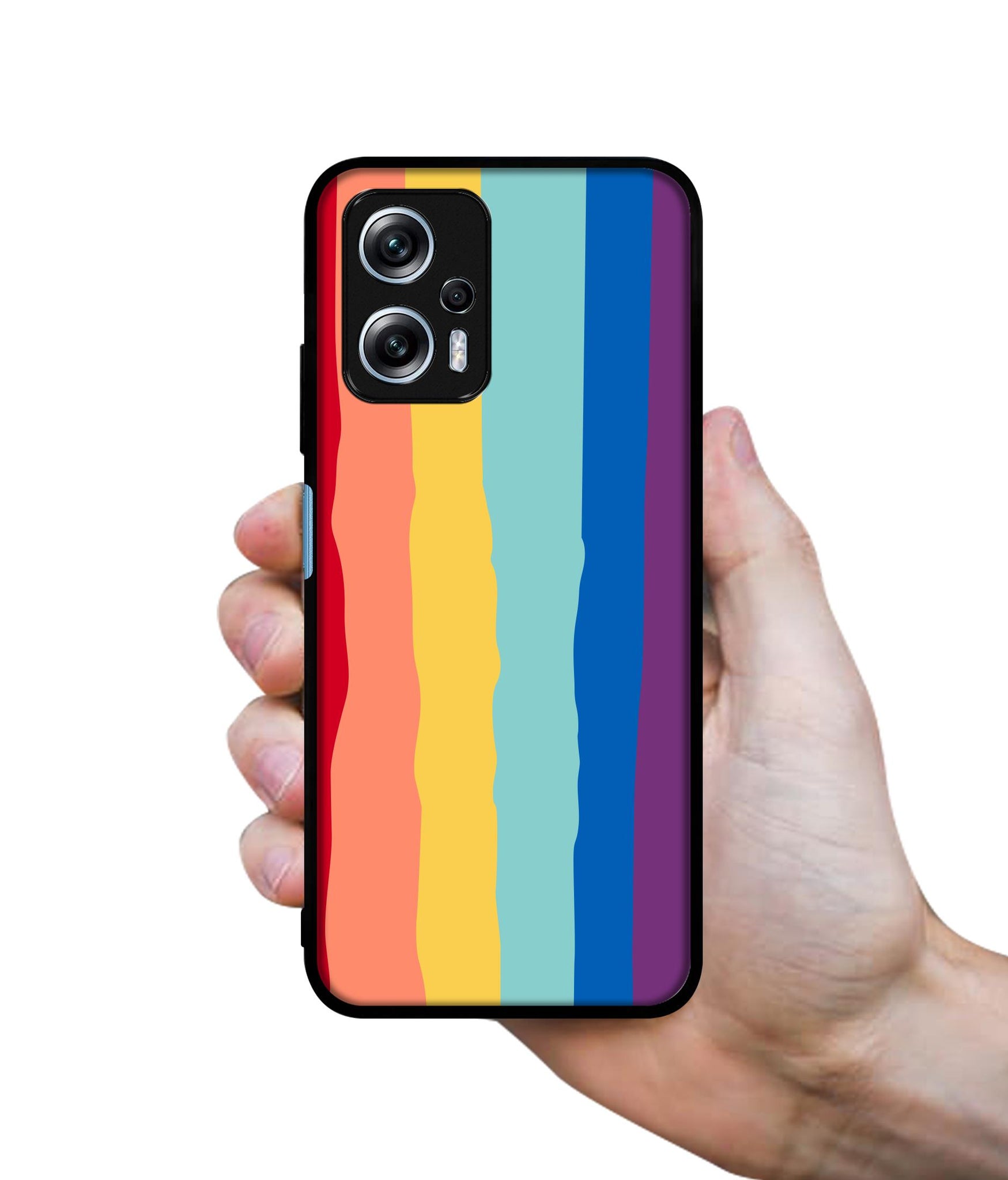 Rainbow Designer 2D Printed Back Case Cover for Mi Redmi K50i 5G