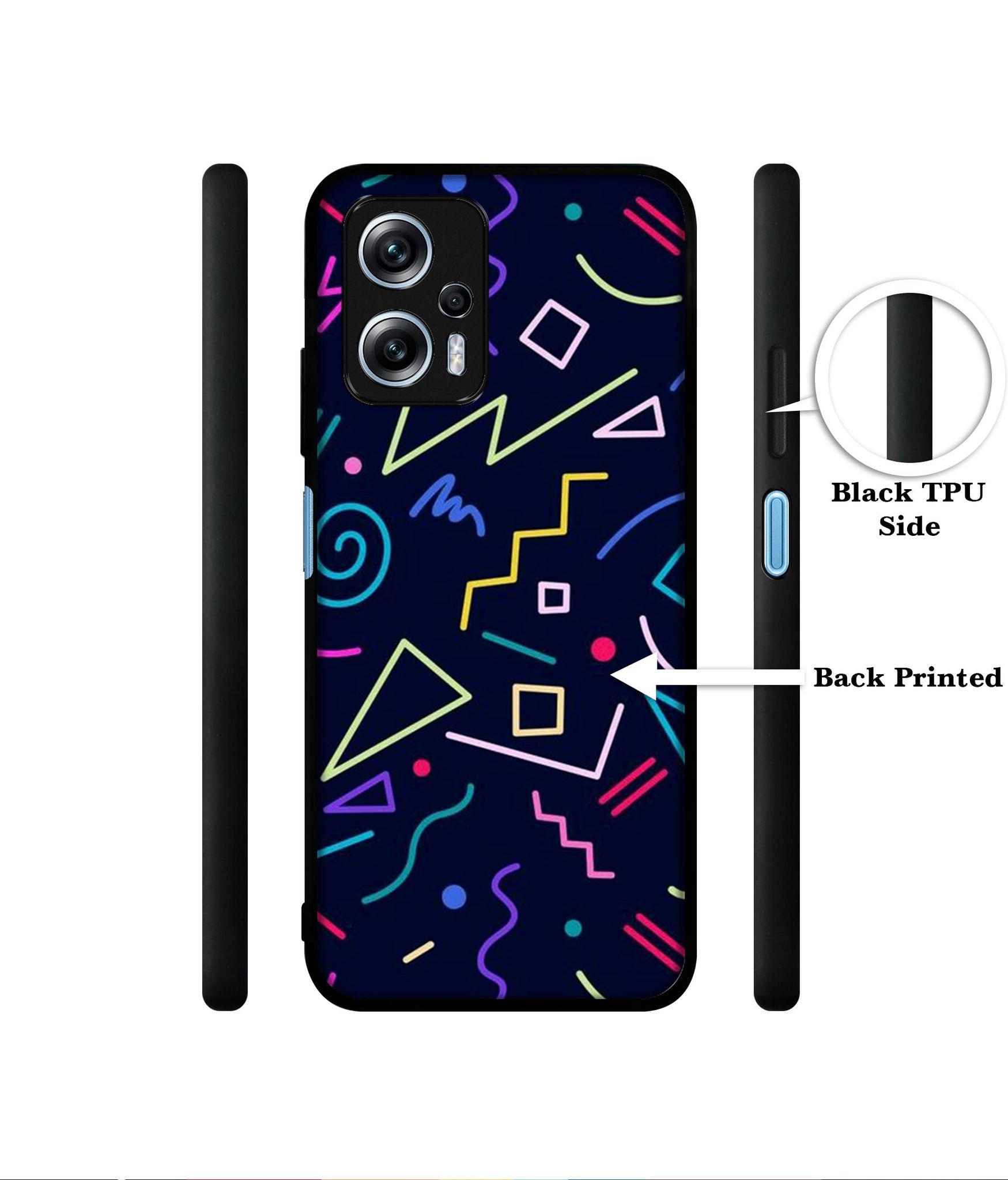 Retro Abstract Designer 2D Printed Back Case Cover for Mi Redmi K50i 5G