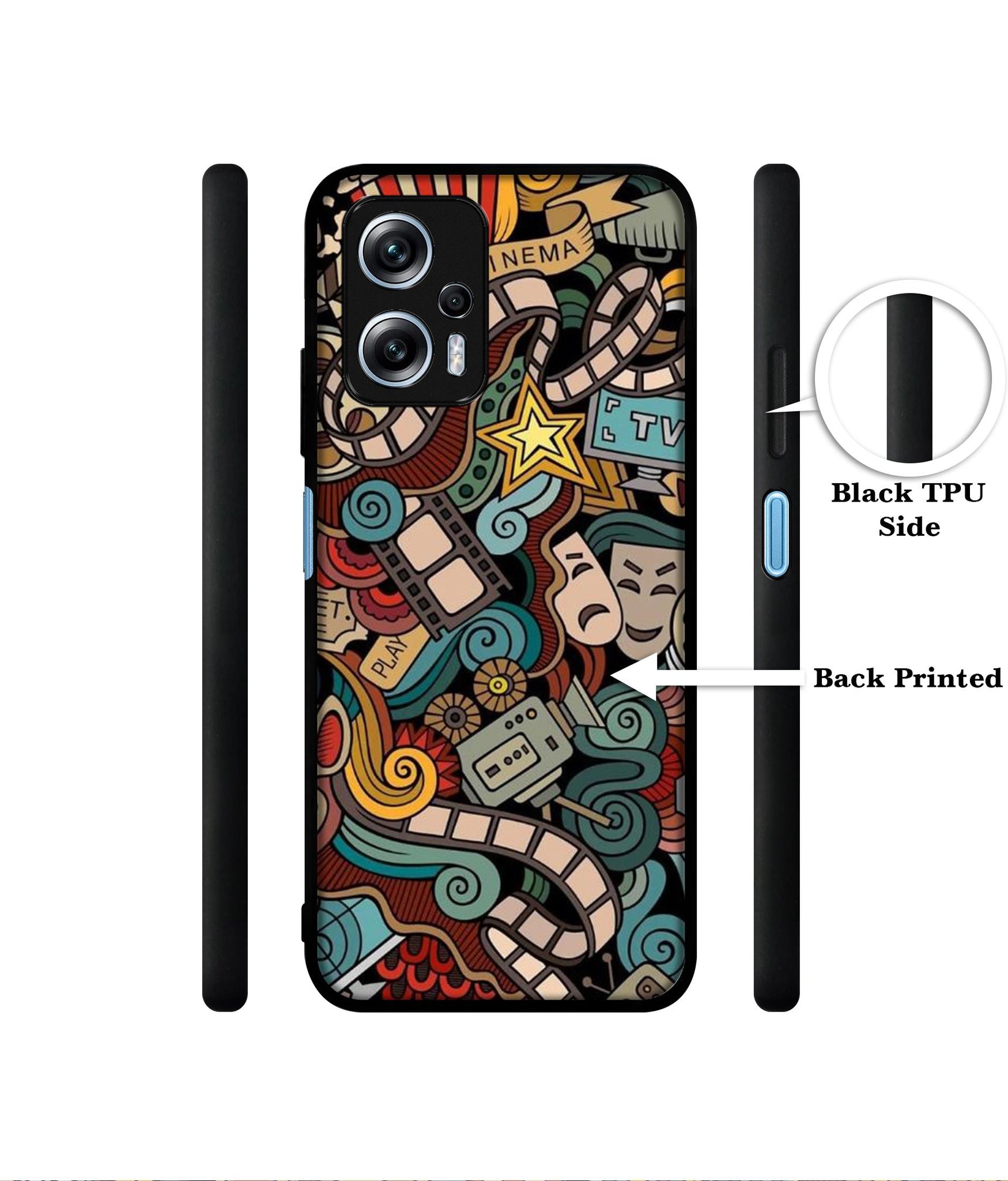 Movies Designer 2D Printed Back Case Cover for Mi Redmi K50i 5G
