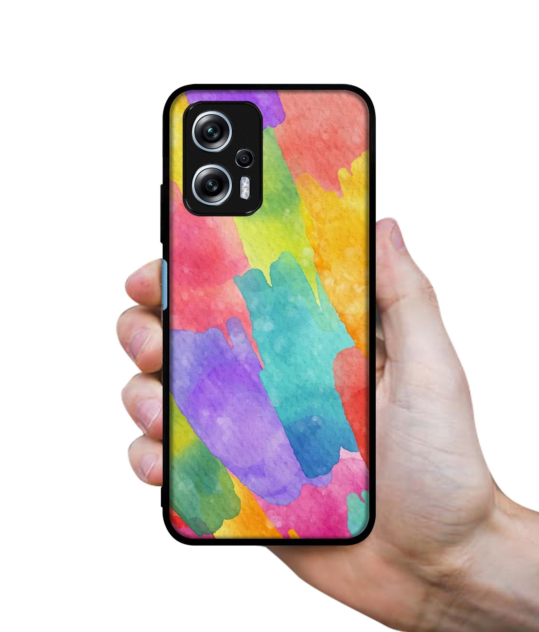 Water Paint Colorful Abstract Designer 2D Printed Back Case Cover for Mi Redmi K50i 5G