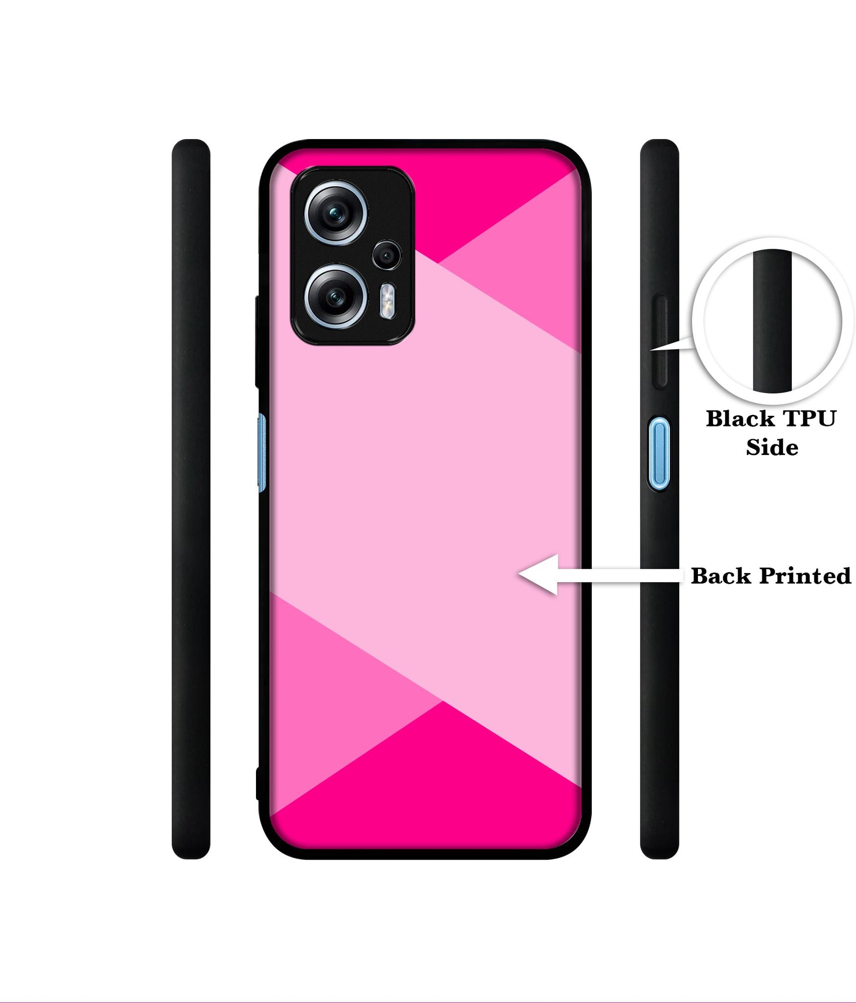 Pink Cross Vector Designer 2D Printed Back Case Cover for Mi Redmi K50i 5G