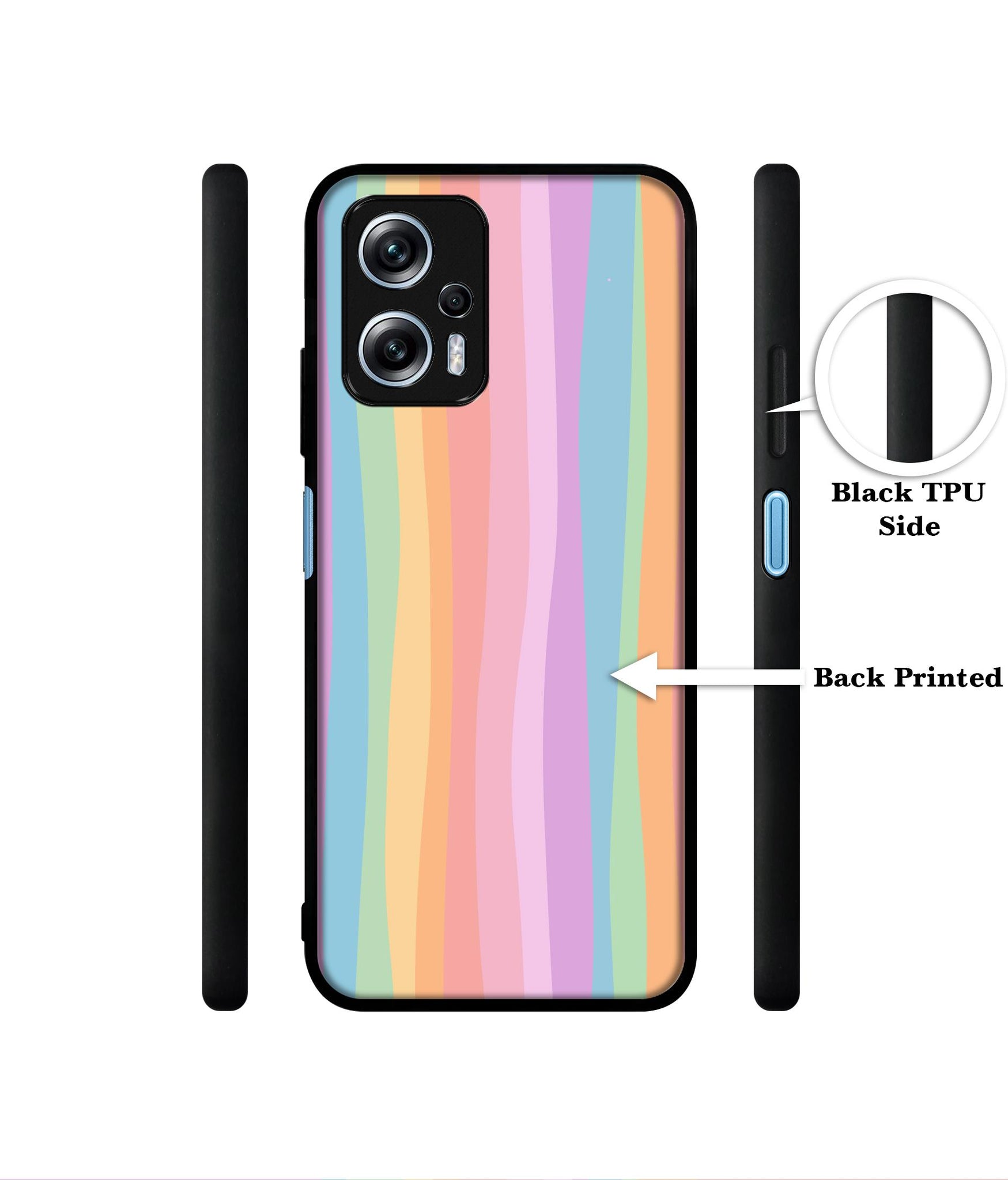 Cool Rainbow Designer 2D Printed Back Case Cover for Mi Redmi K50i 5G