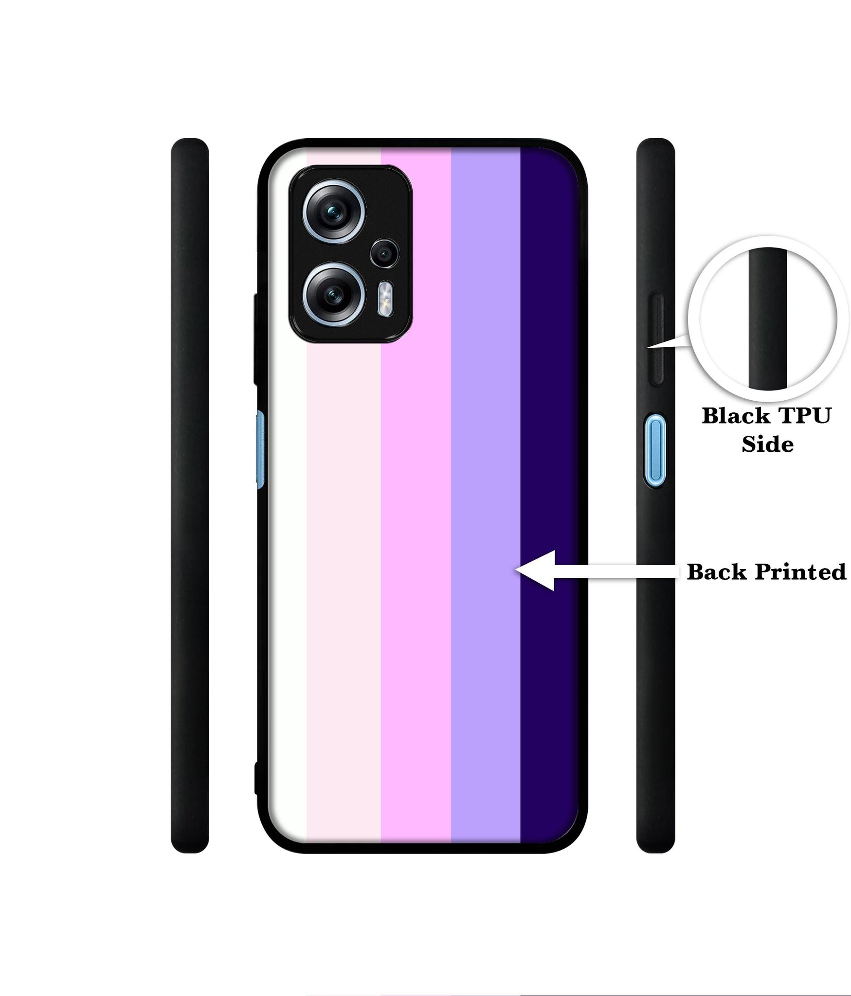 Pink and Purple Lines Designer 2D Printed Back Case Cover for Mi Redmi K50i 5G