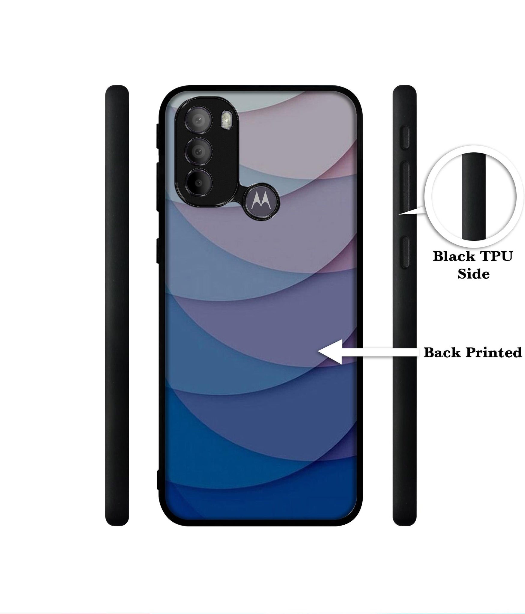 Waves Pattern Print Designer 2D Printed Back Case Cover for Motorola Moto G31 4G / G41 4G