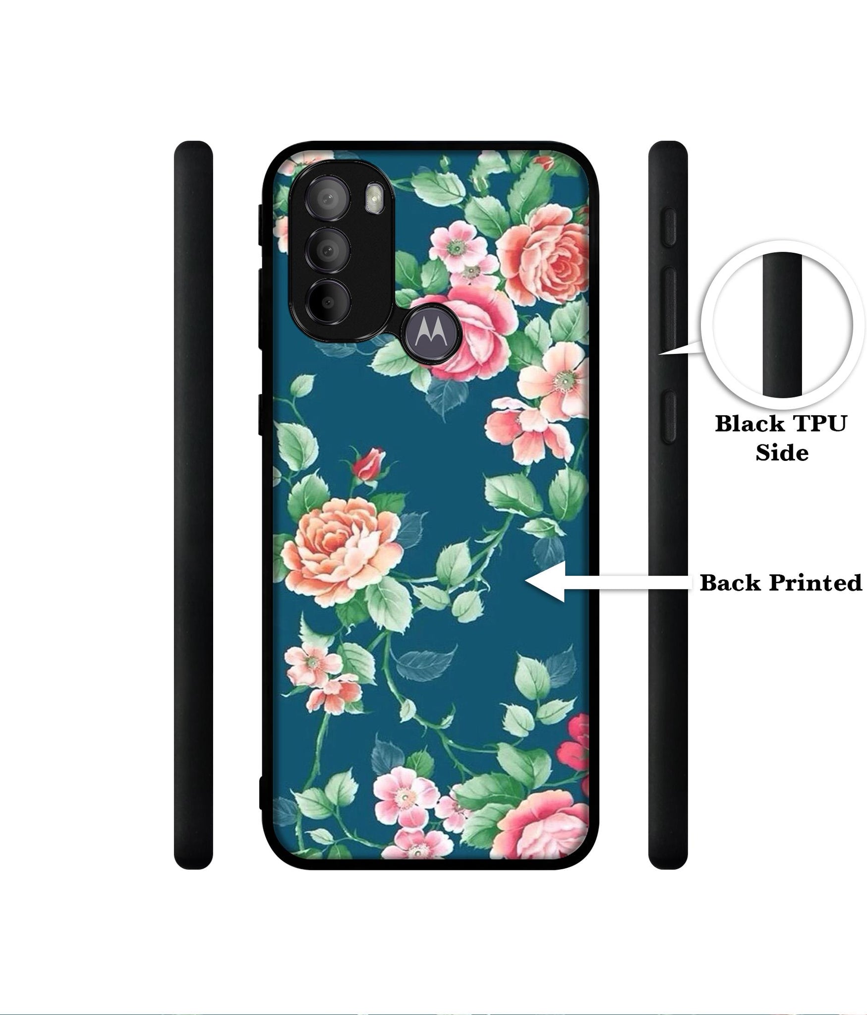 Vintage Floral Designer 2D Printed Back Case Cover for Motorola Moto G31 4G / G41 4G