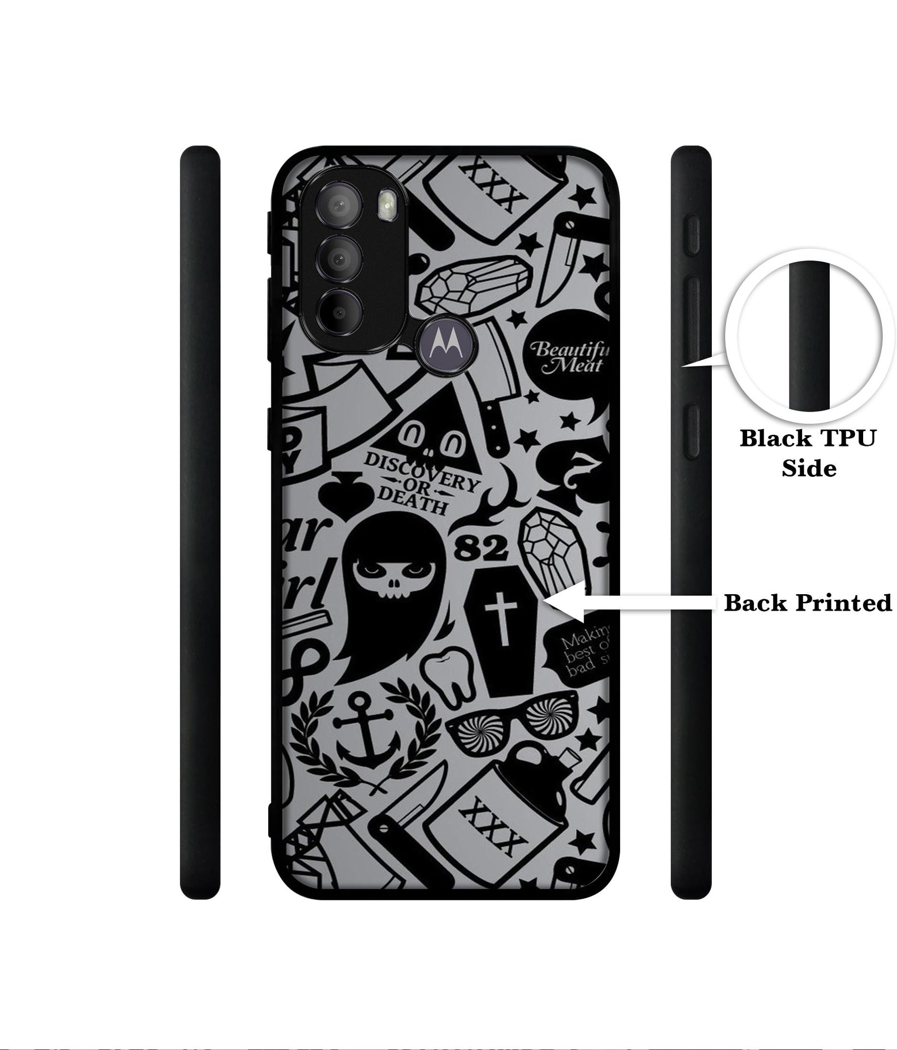 Discover Or Death Designer 2D Printed Back Case Cover for Motorola Moto G31 4G / G41 4G