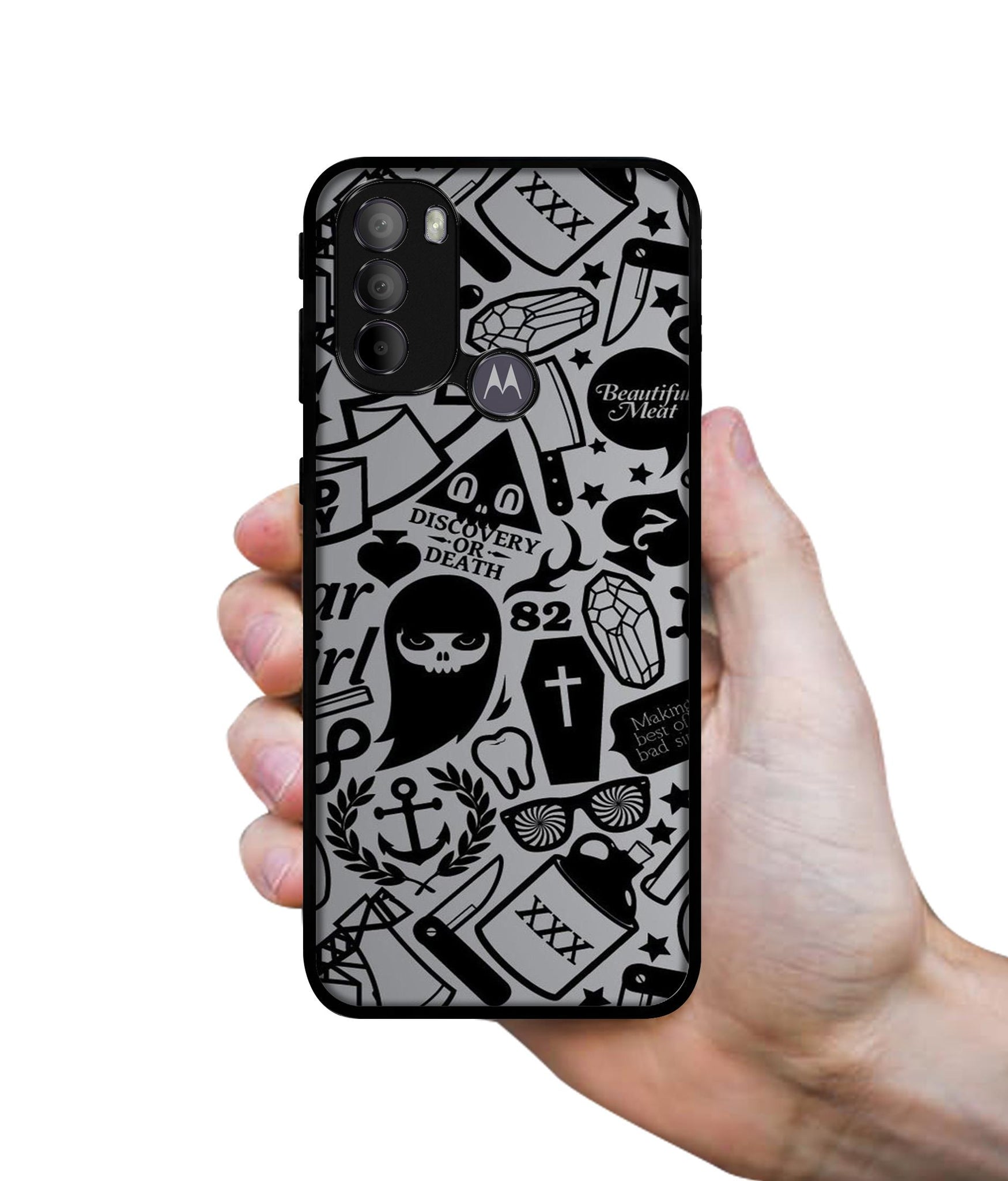 Discover Or Death Designer 2D Printed Back Case Cover for Motorola Moto G31 4G / G41 4G