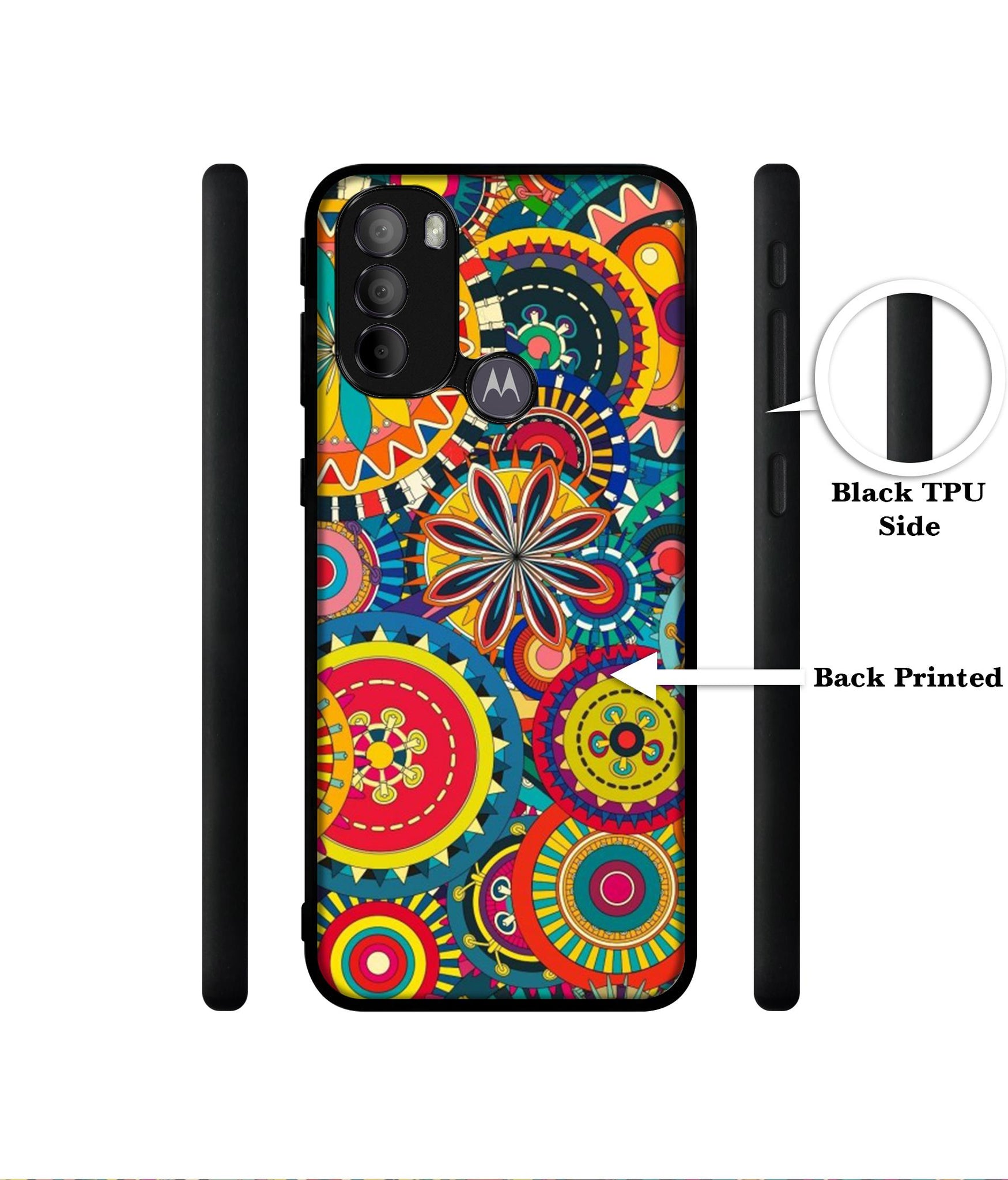 Ring Pattern Print Designer 2D Printed Back Case Cover for Motorola Moto G31 4G / G41 4G