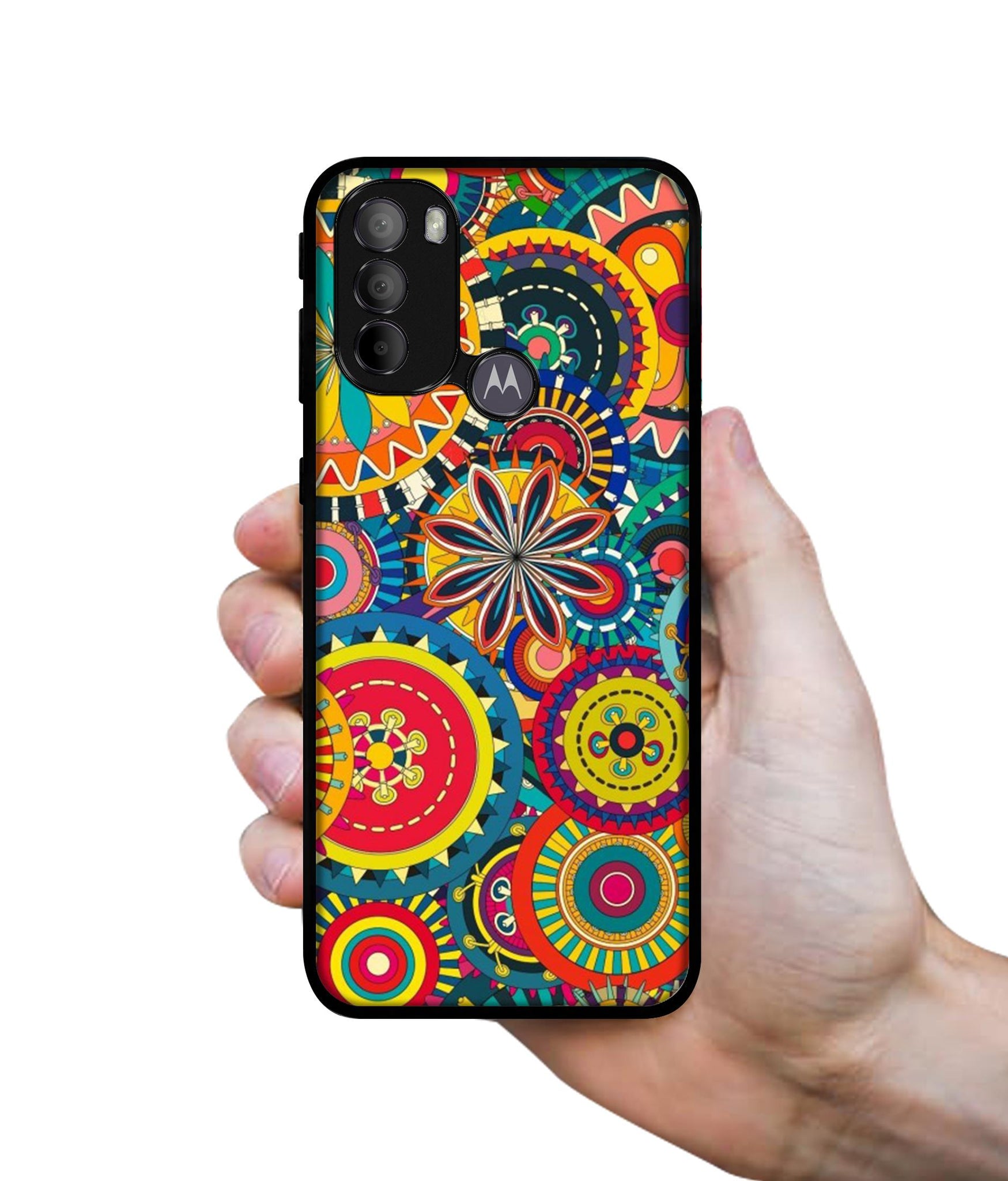 Ring Pattern Print Designer 2D Printed Back Case Cover for Motorola Moto G31 4G / G41 4G