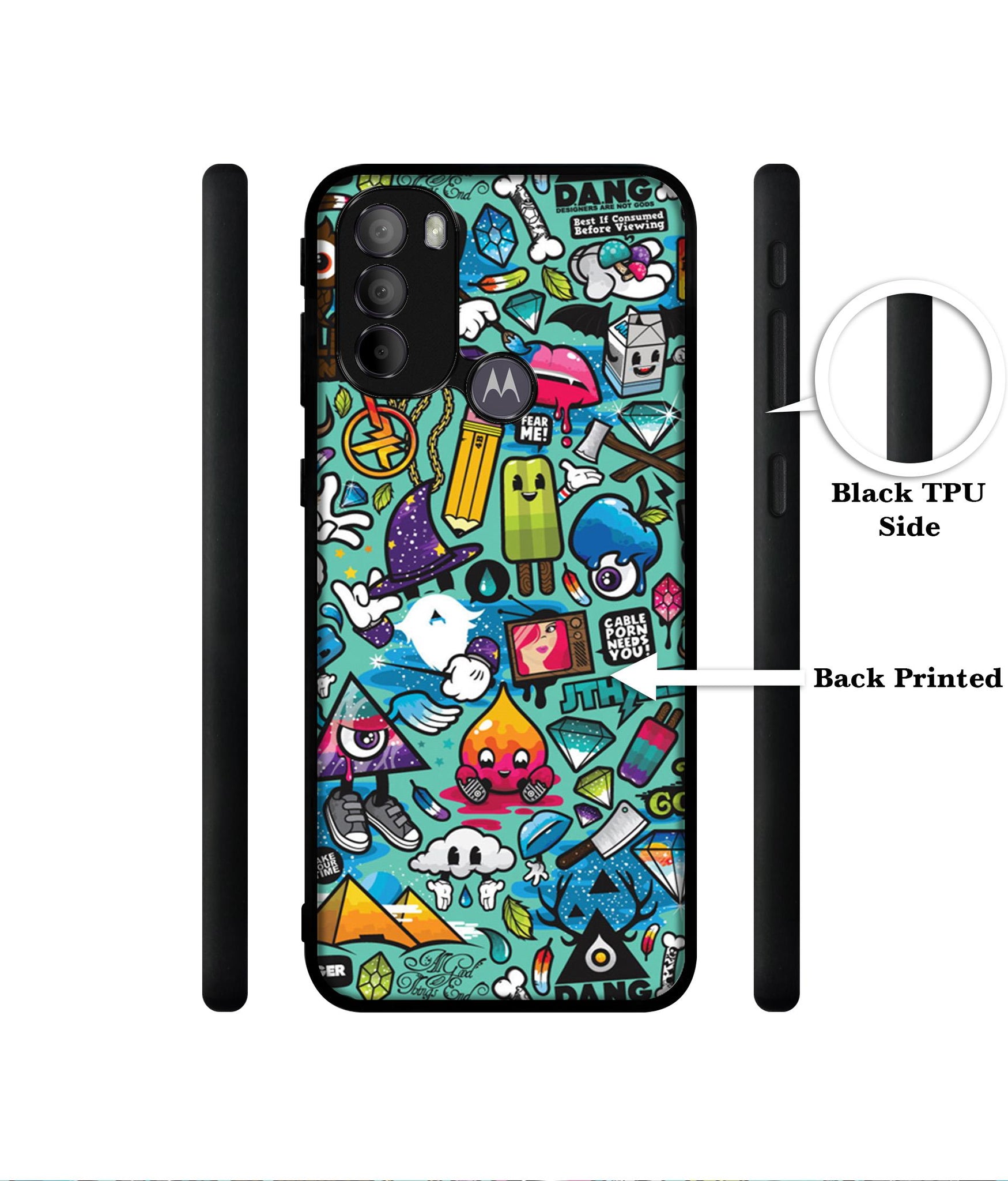 Crazy Designer 2D Printed Back Case Cover for Motorola Moto G31 4G / G41 4G