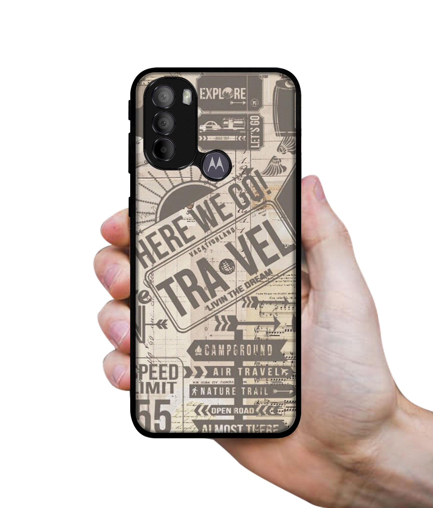 Travel Designer 2D Printed Back Case Cover for Motorola Moto G31 4G / G41 4G