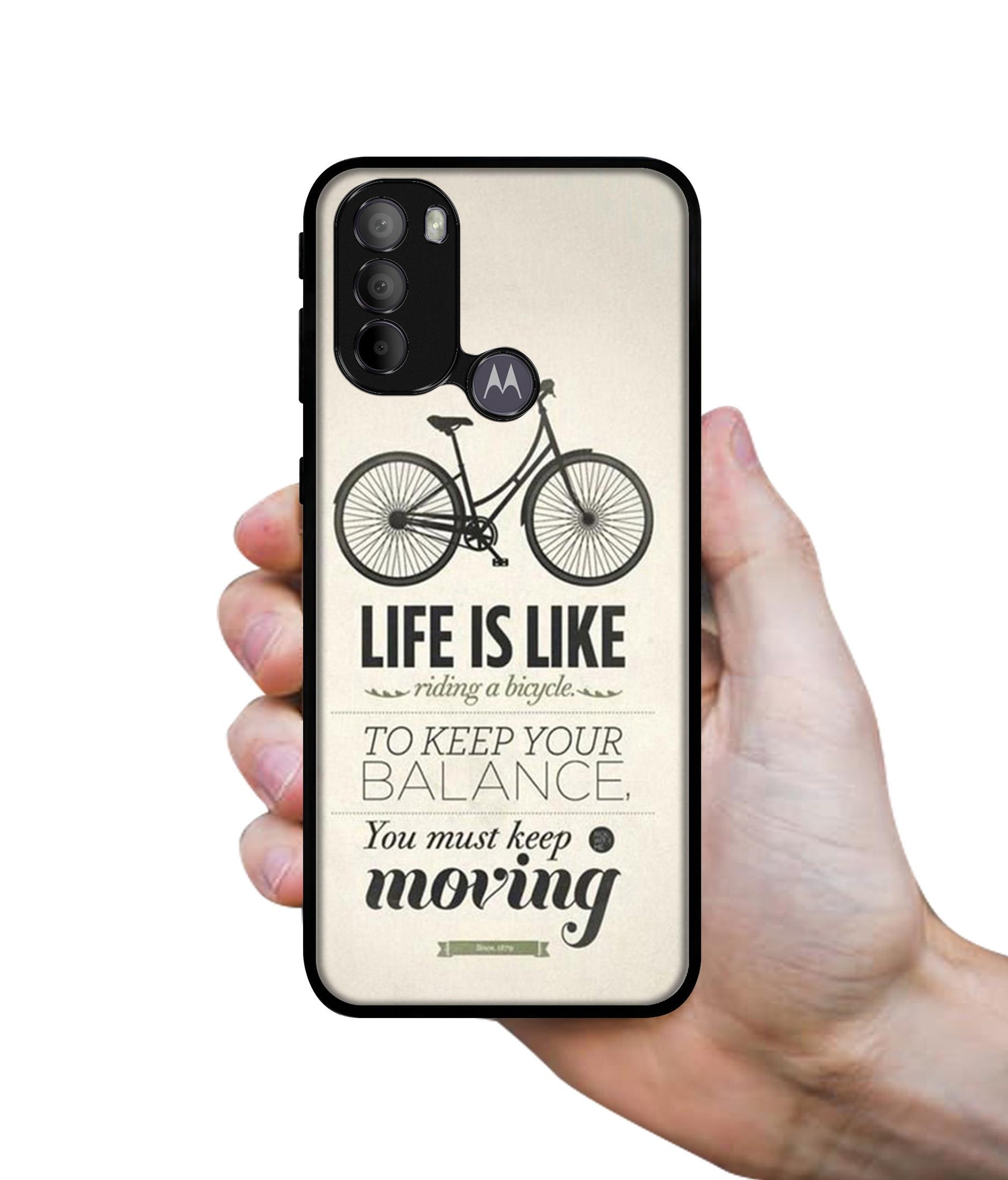 Life is Like Moving Designer 2D Printed Back Case Cover for Motorola Moto G31 4G / G41 4G