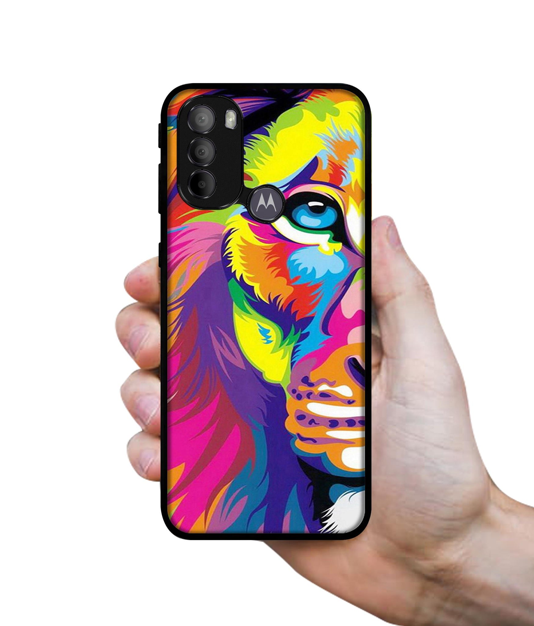 Lion Designer 2D Printed Back Case Cover for Motorola Moto G31 4G / G41 4G